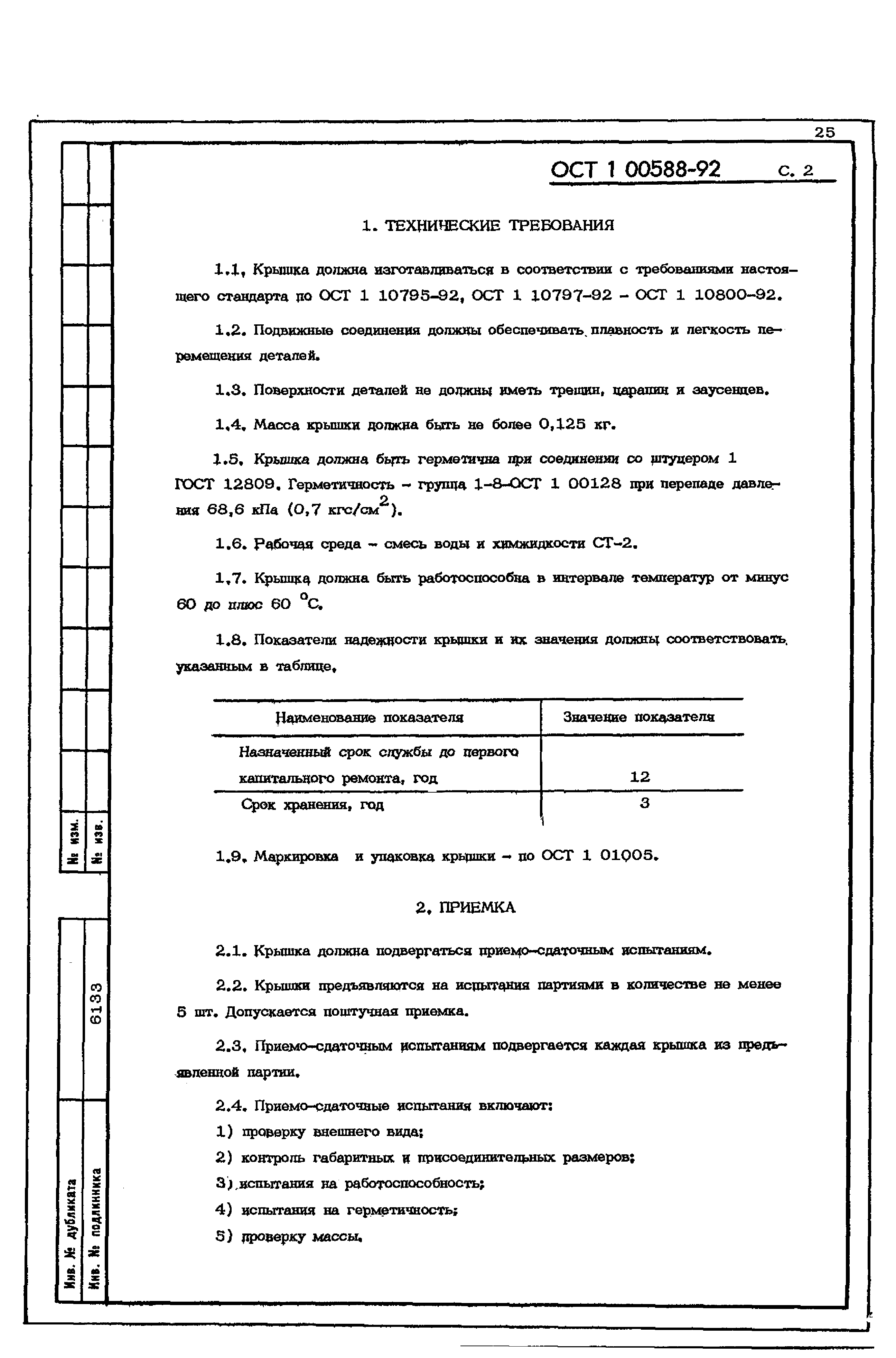 ОСТ 1 00588-92