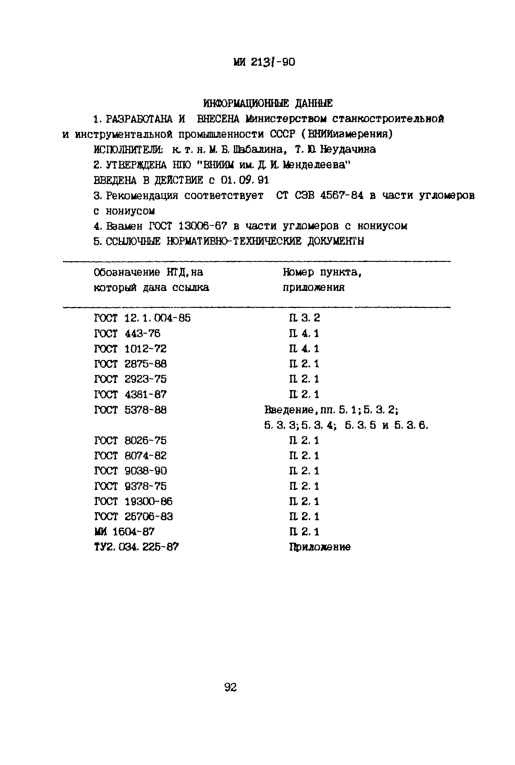 МИ 2131-90