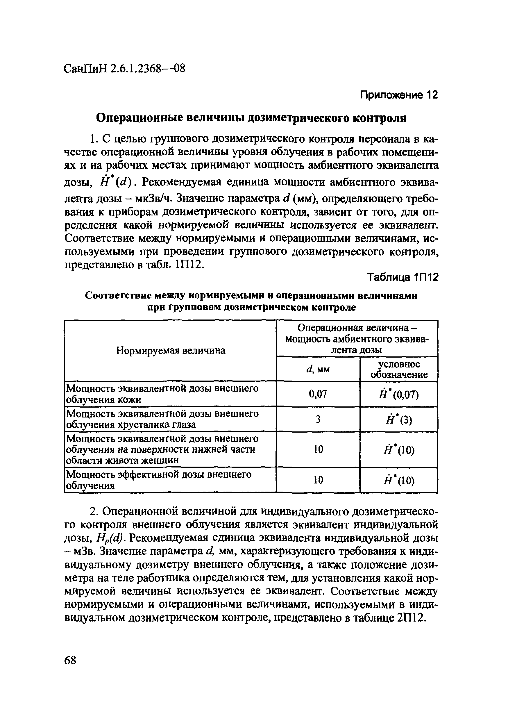 СанПиН 2.6.1.2368-08