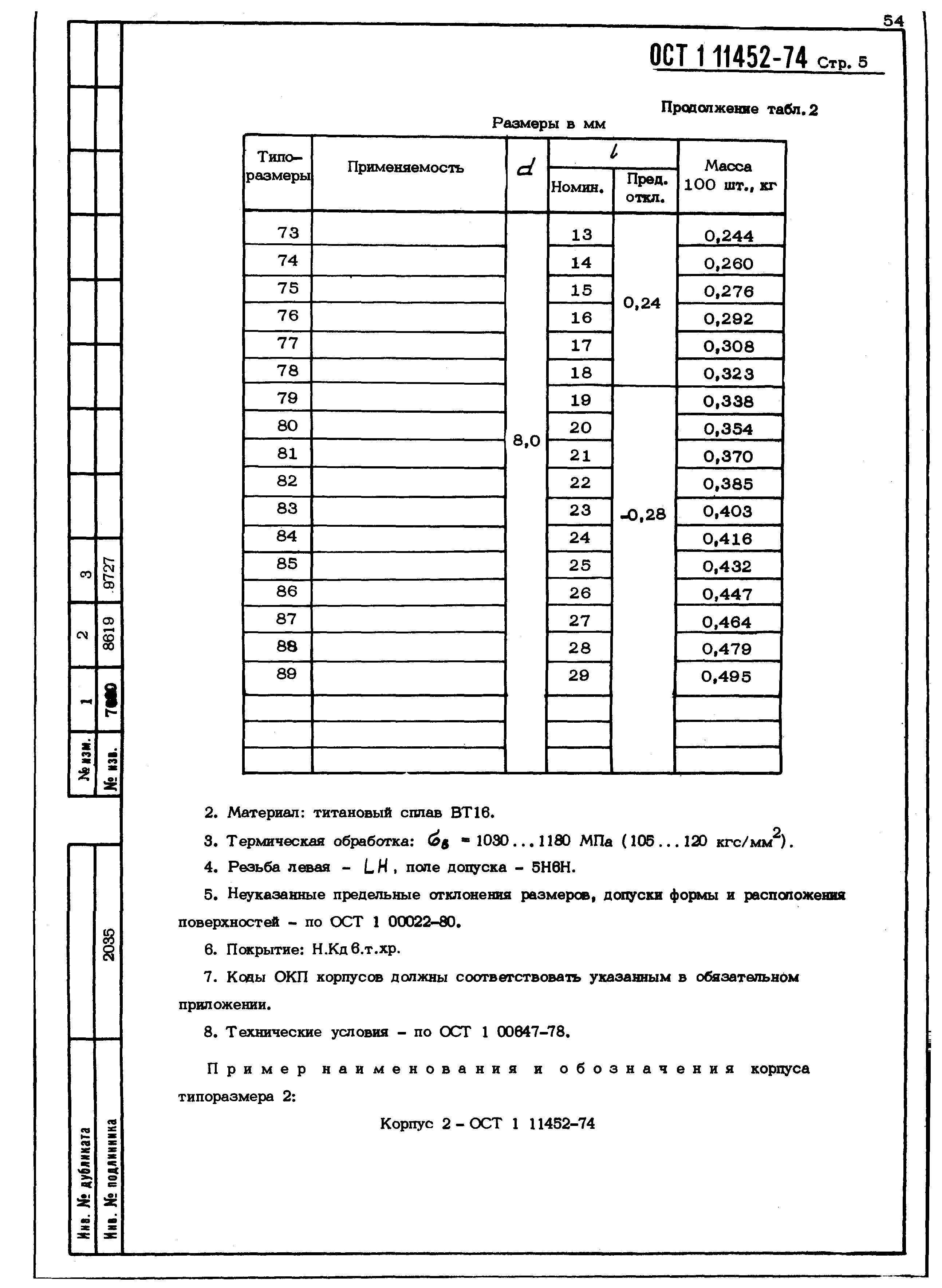 ОСТ 1 11452-74