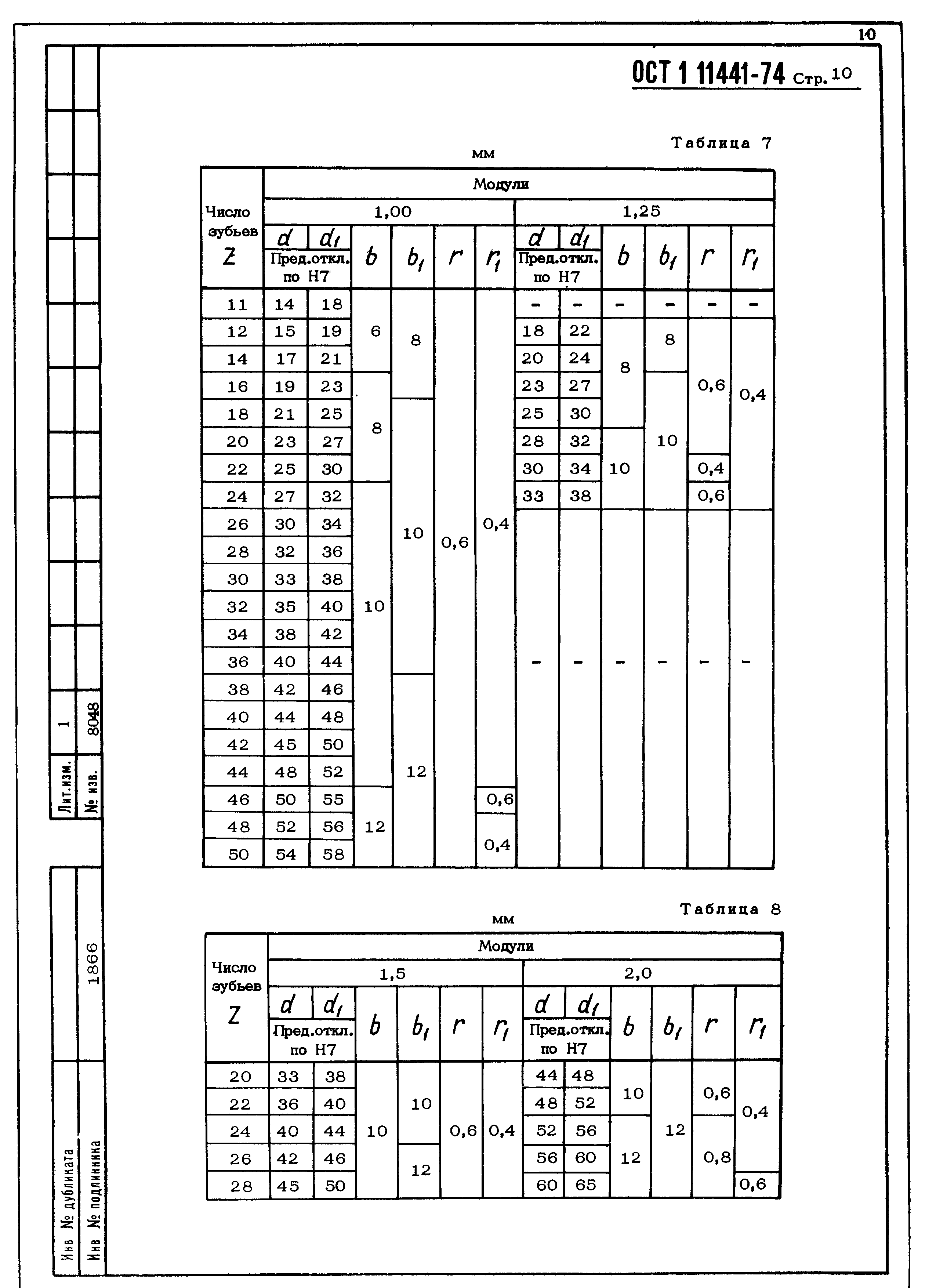 ОСТ 1 11441-74