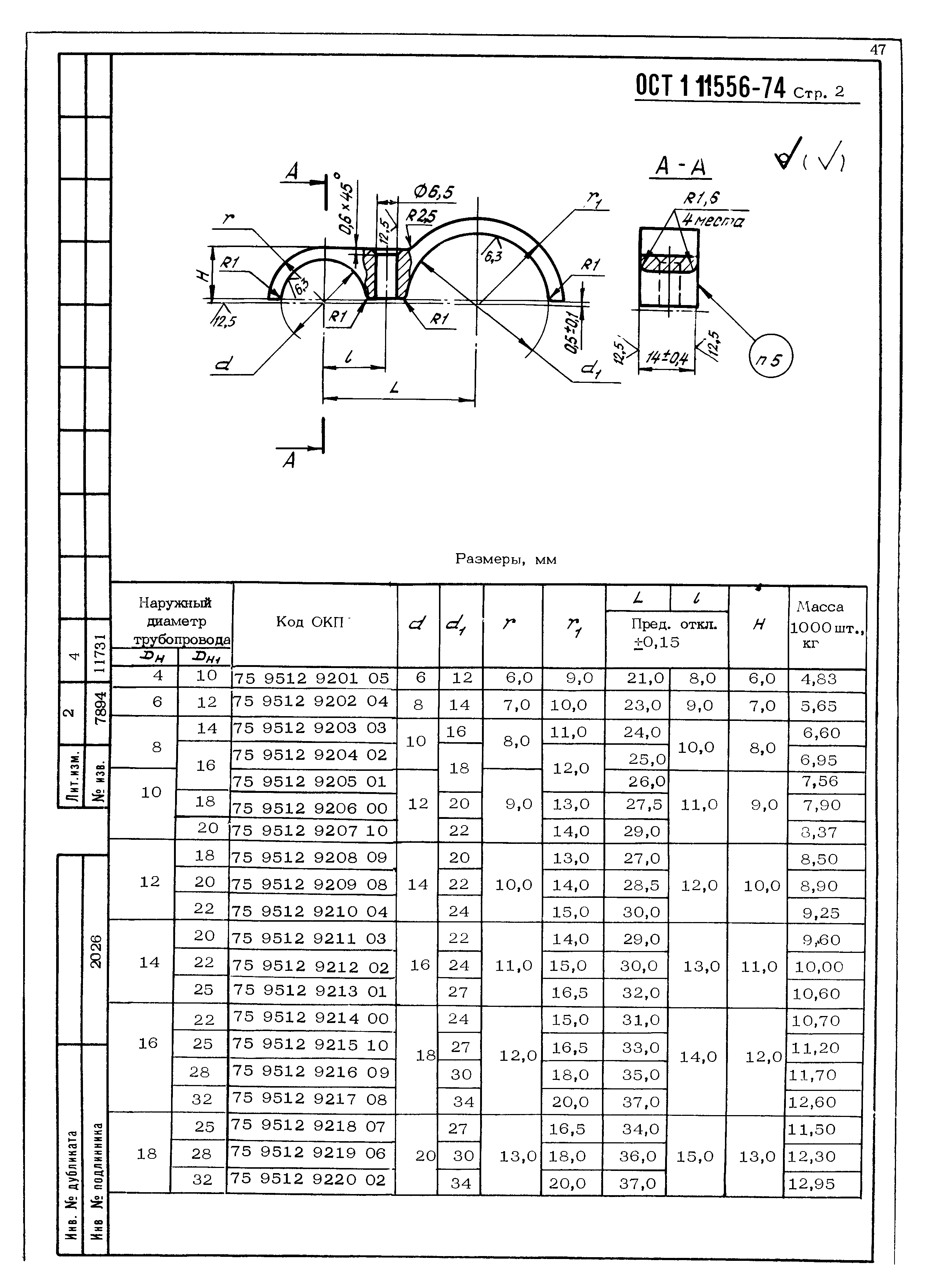 ОСТ 1 11556-74