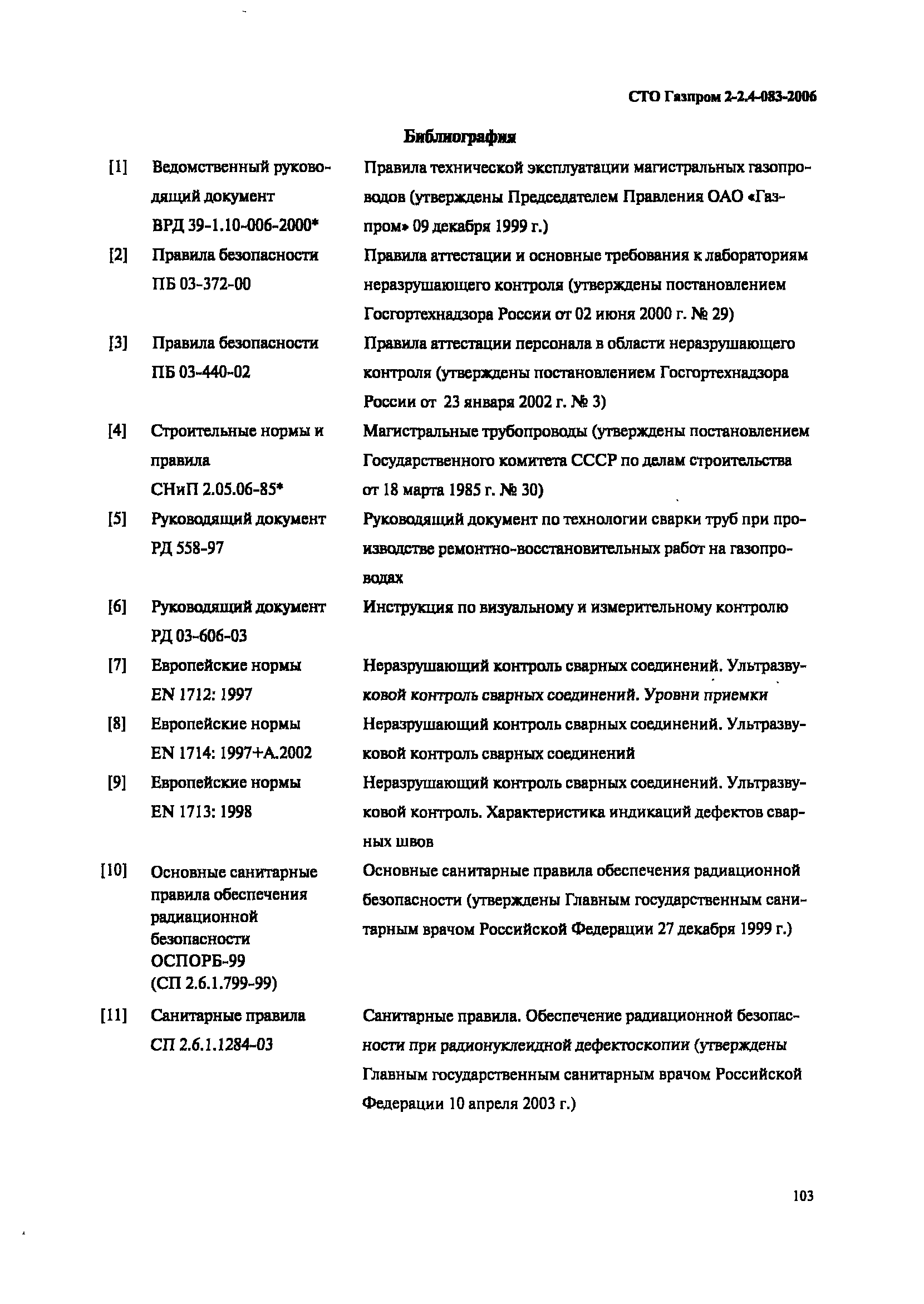 СТО Газпром 2-2.4-083-2006