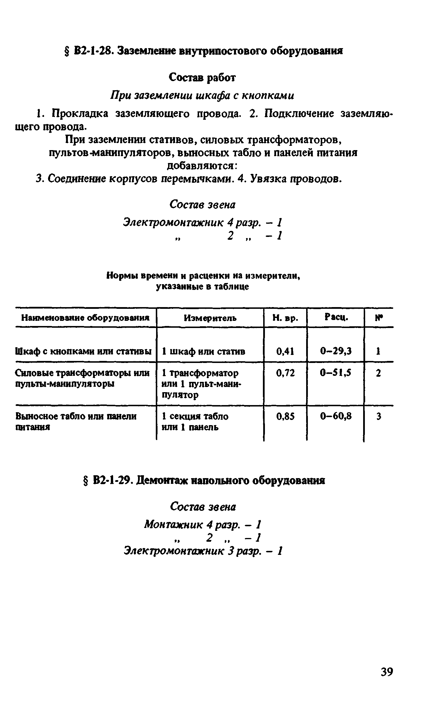 ВНиР В2-1