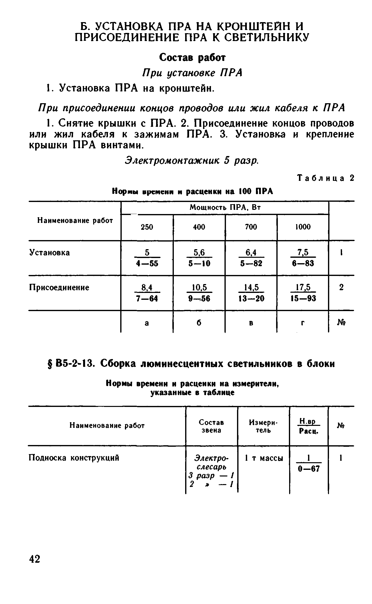 ВНиР В5-2