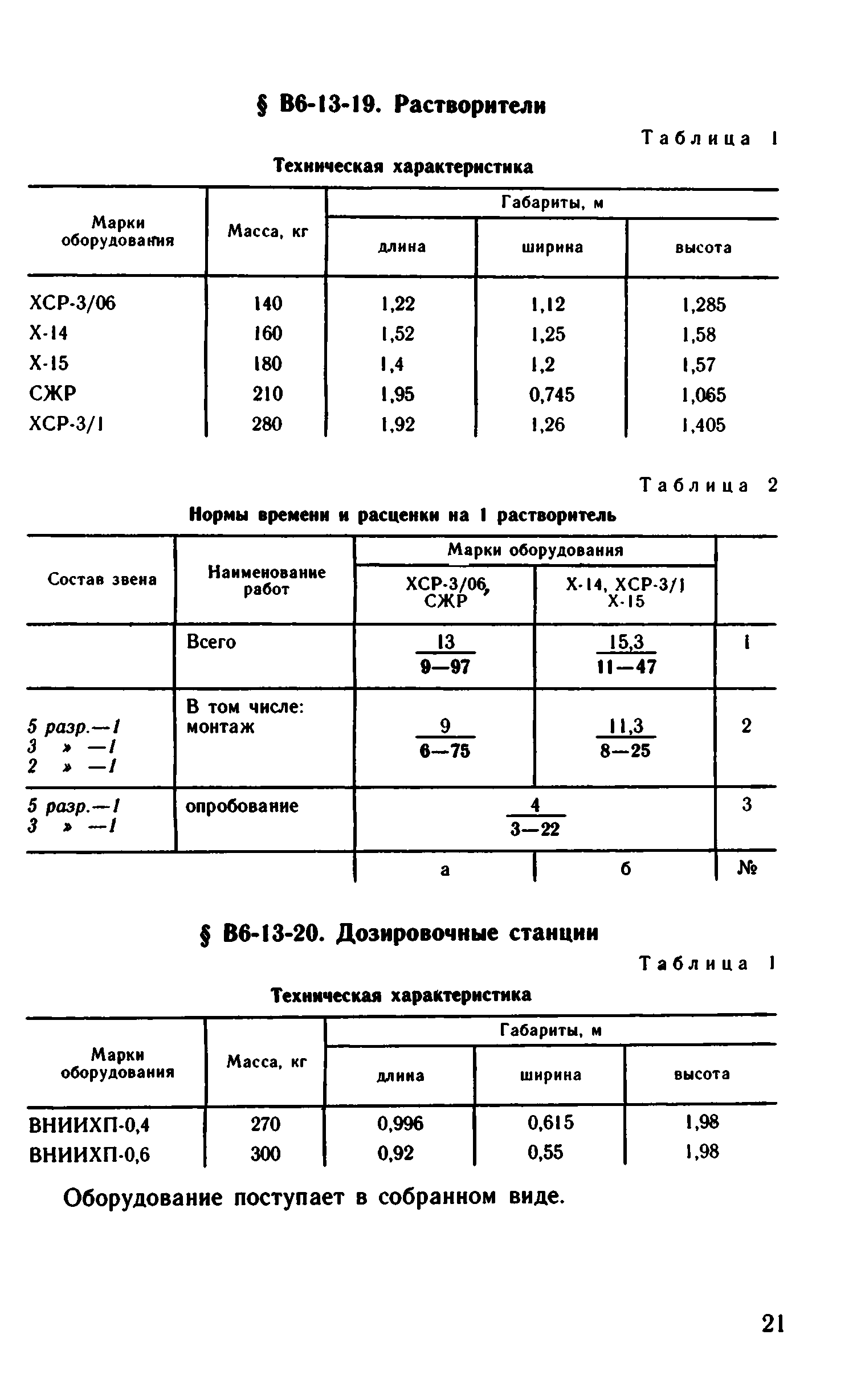 ВНиР В6-13