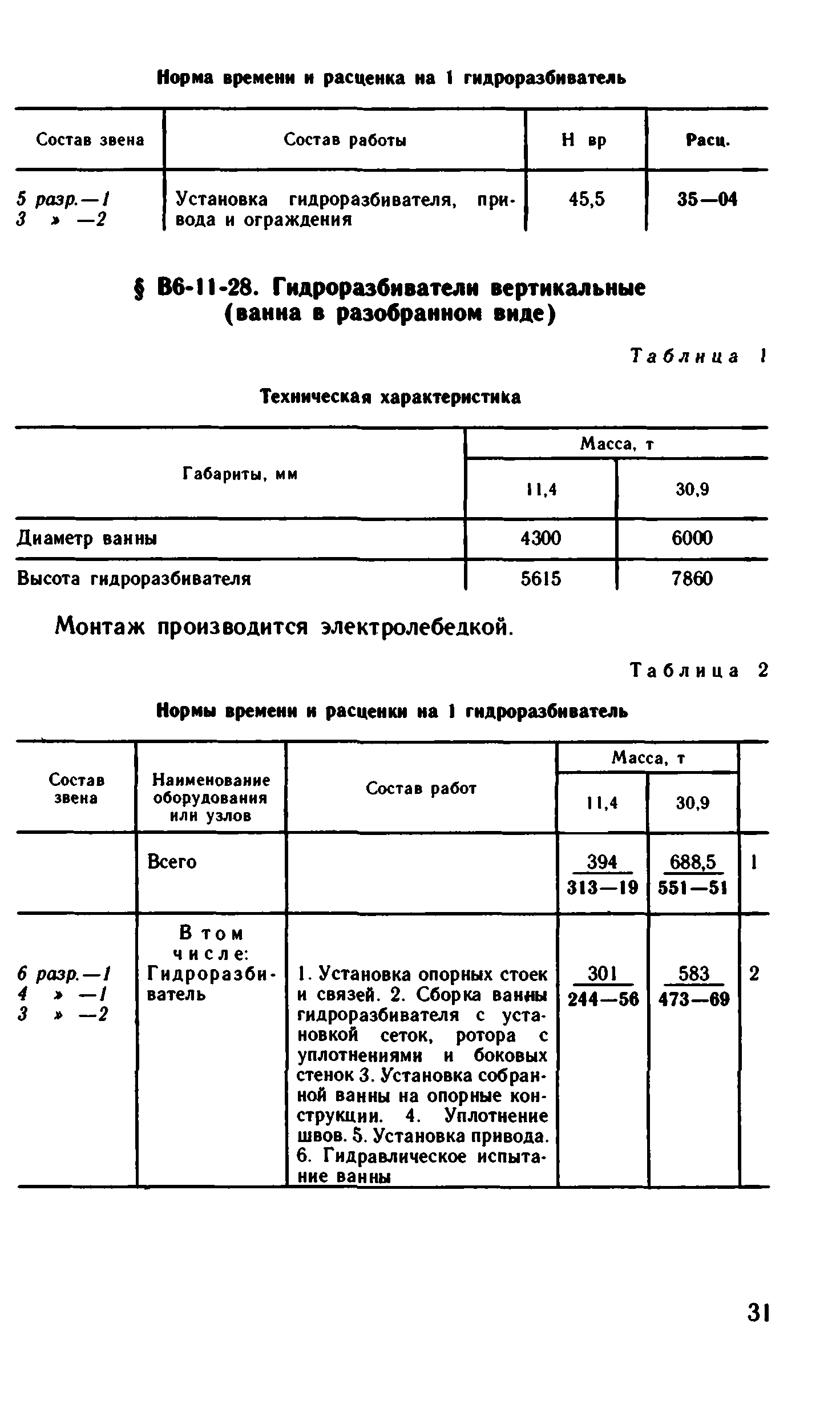 ВНиР В6-11