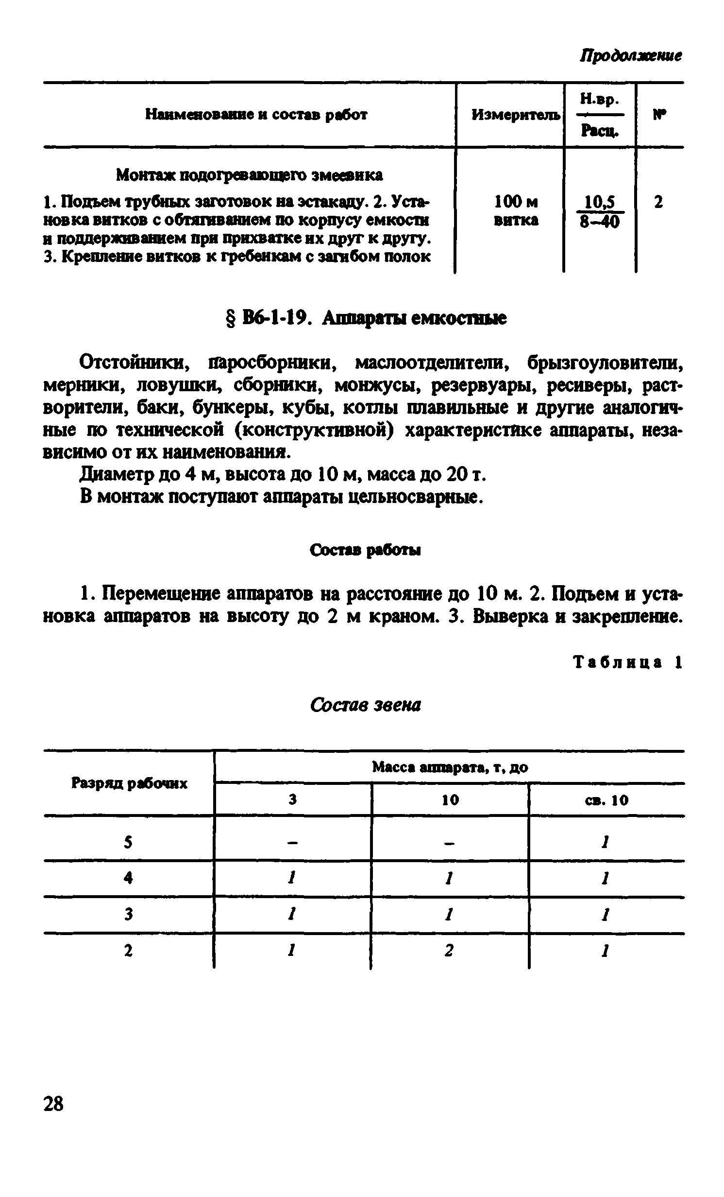 ВНиР В6-1