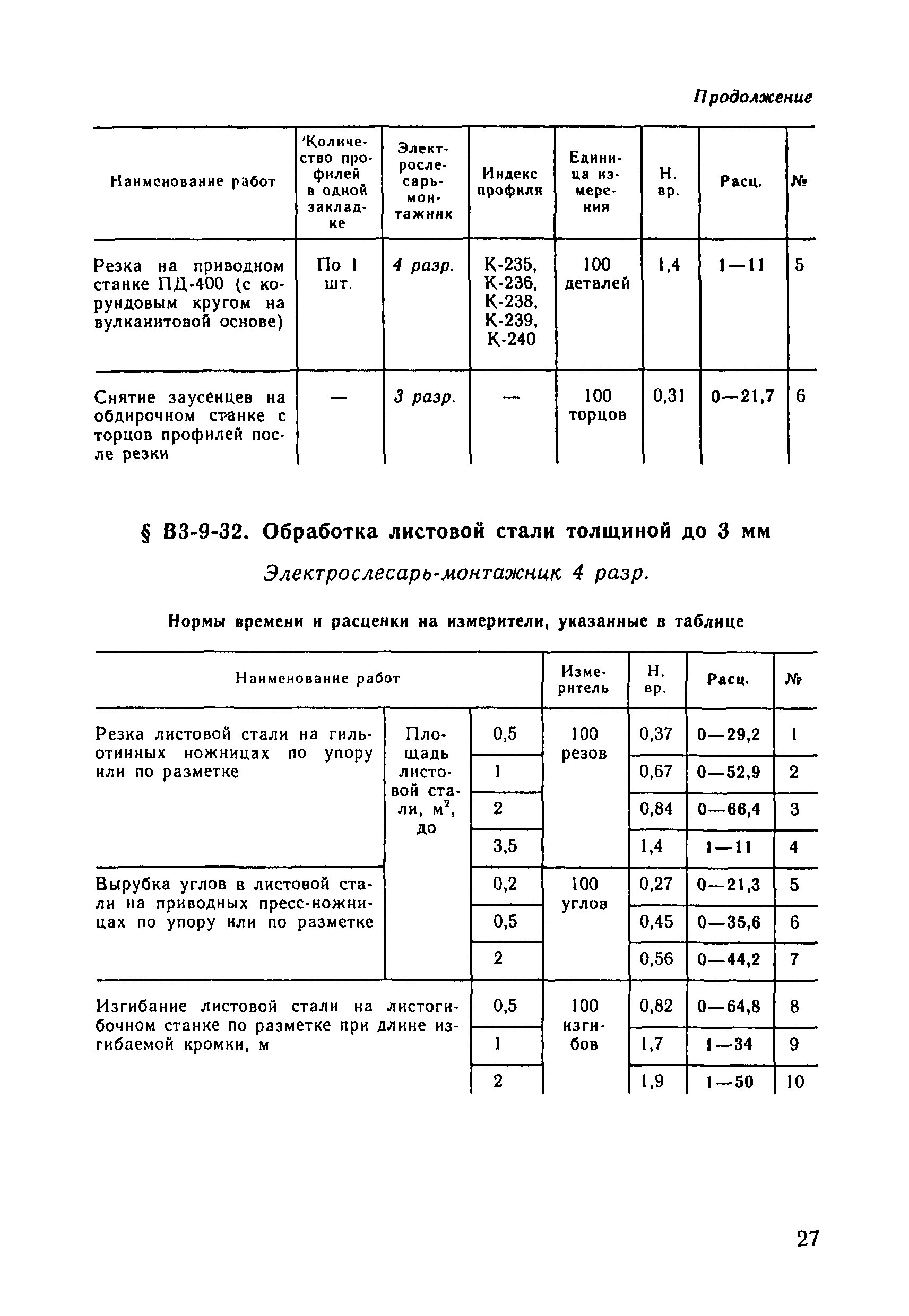 ВНиР В3-9