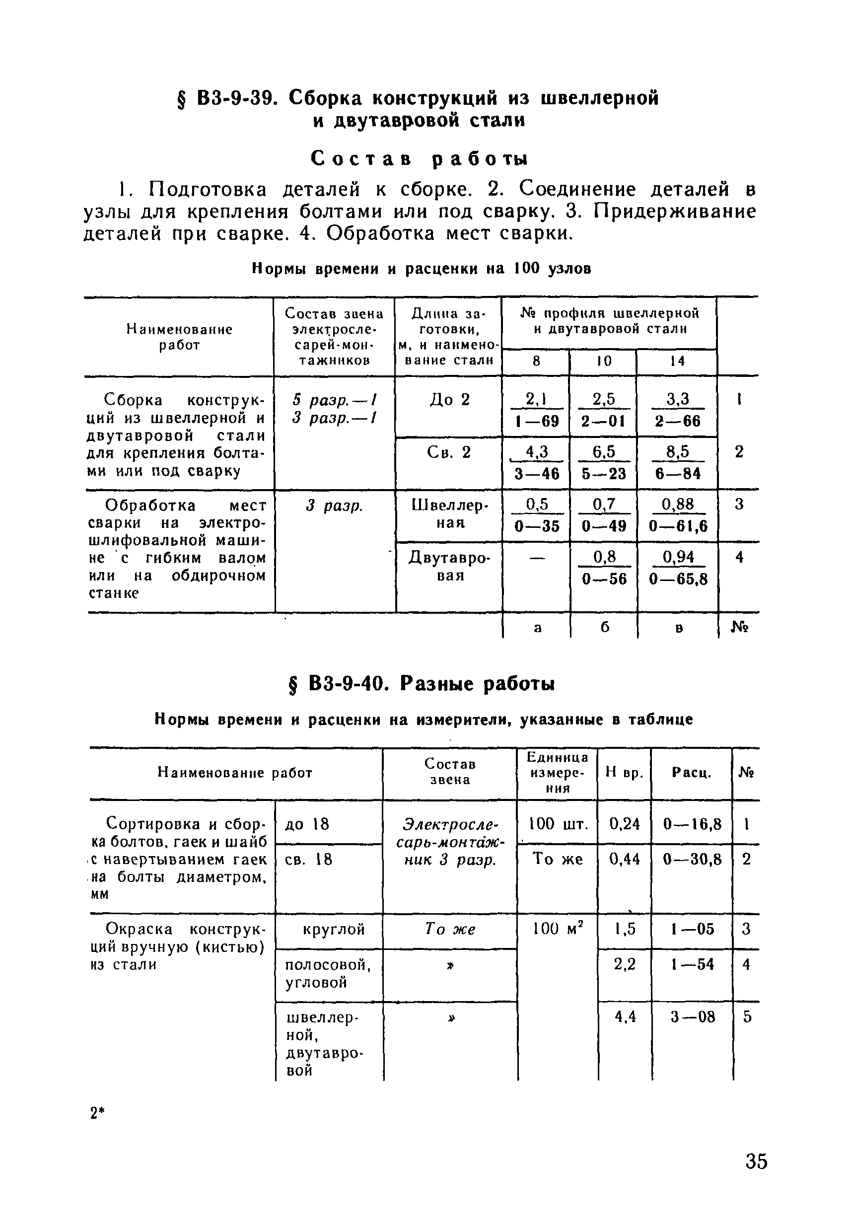 ВНиР В3-9