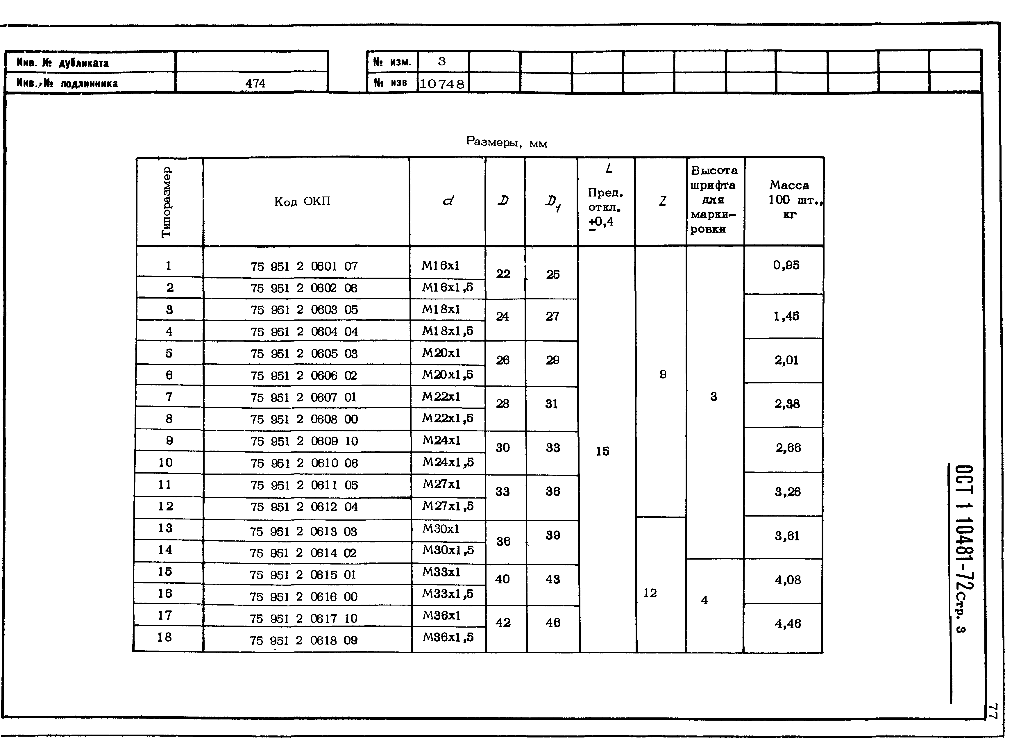 ОСТ 1 10481-72