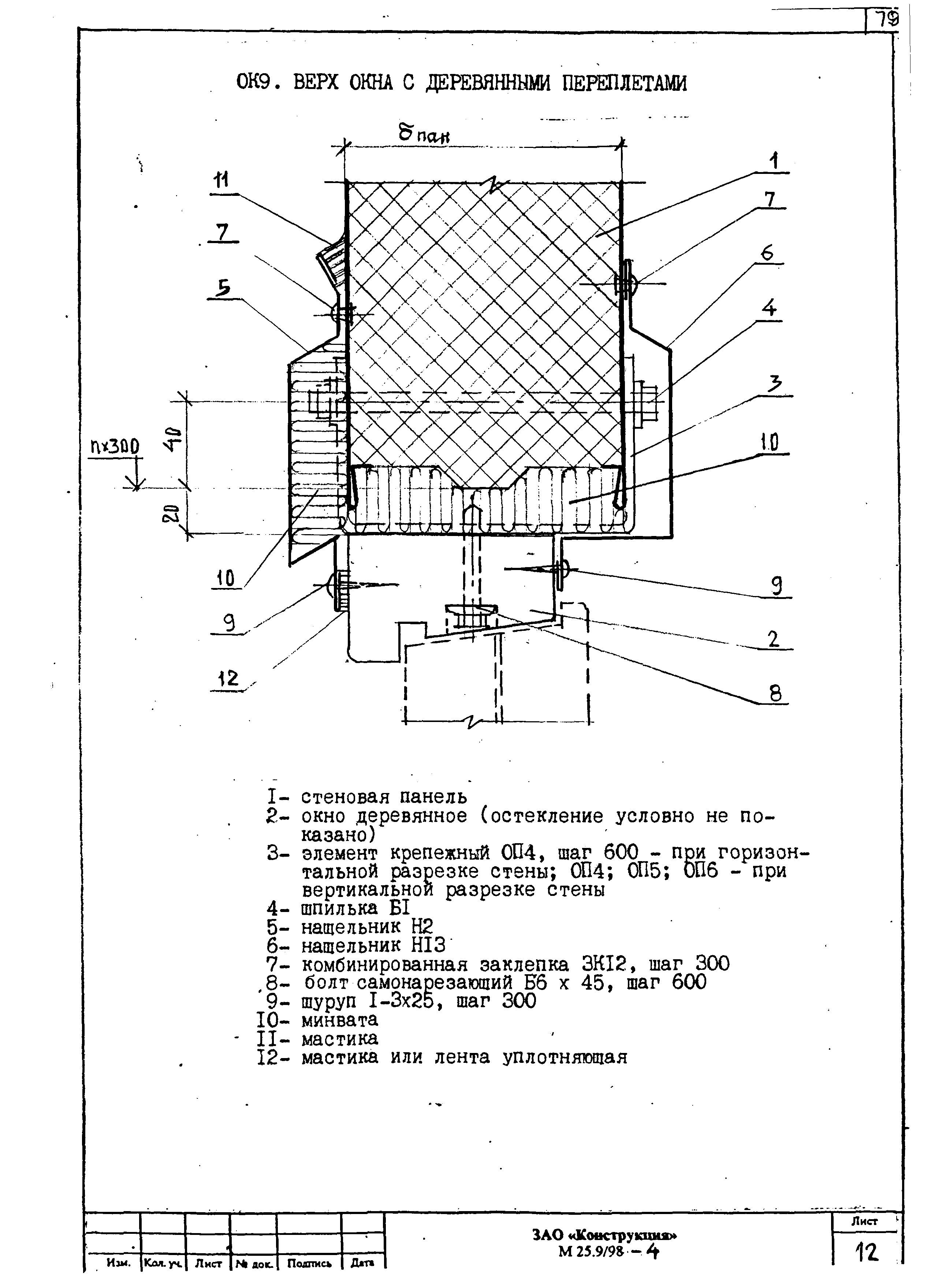 Шифр М25.9/98