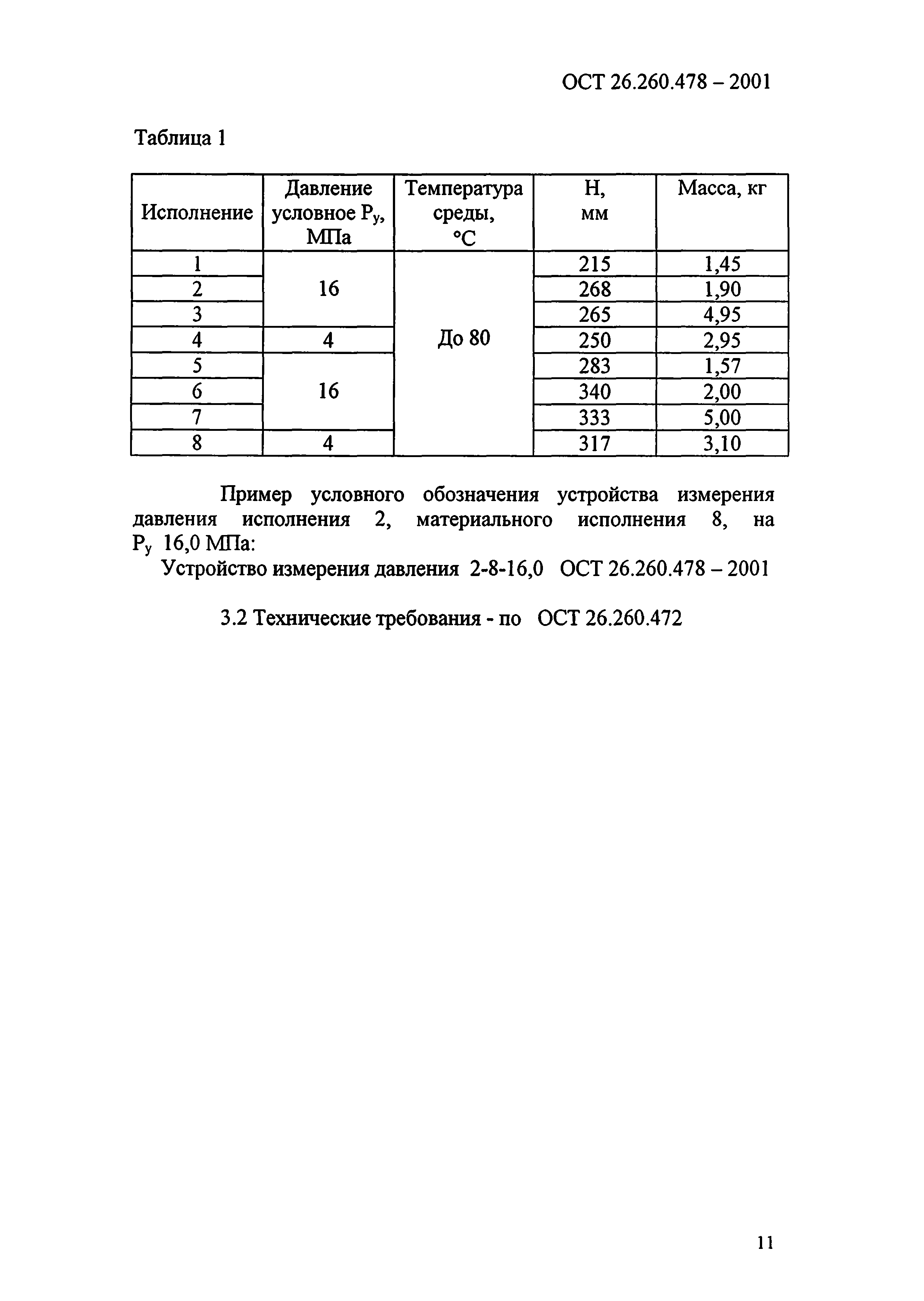 ОСТ 26.260.478-2001