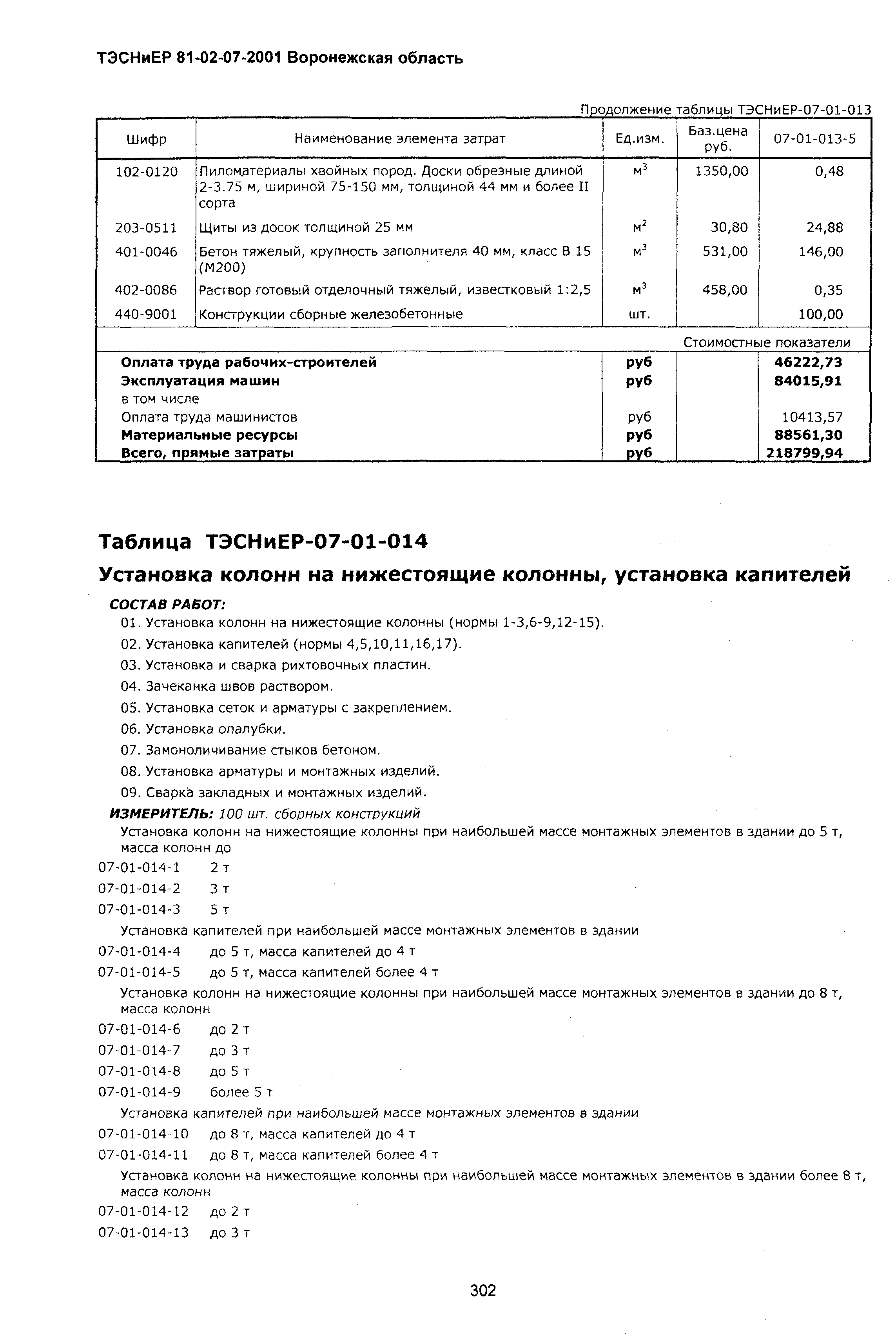 ТЭСНиЕР Воронежская область 81-02-07-2001