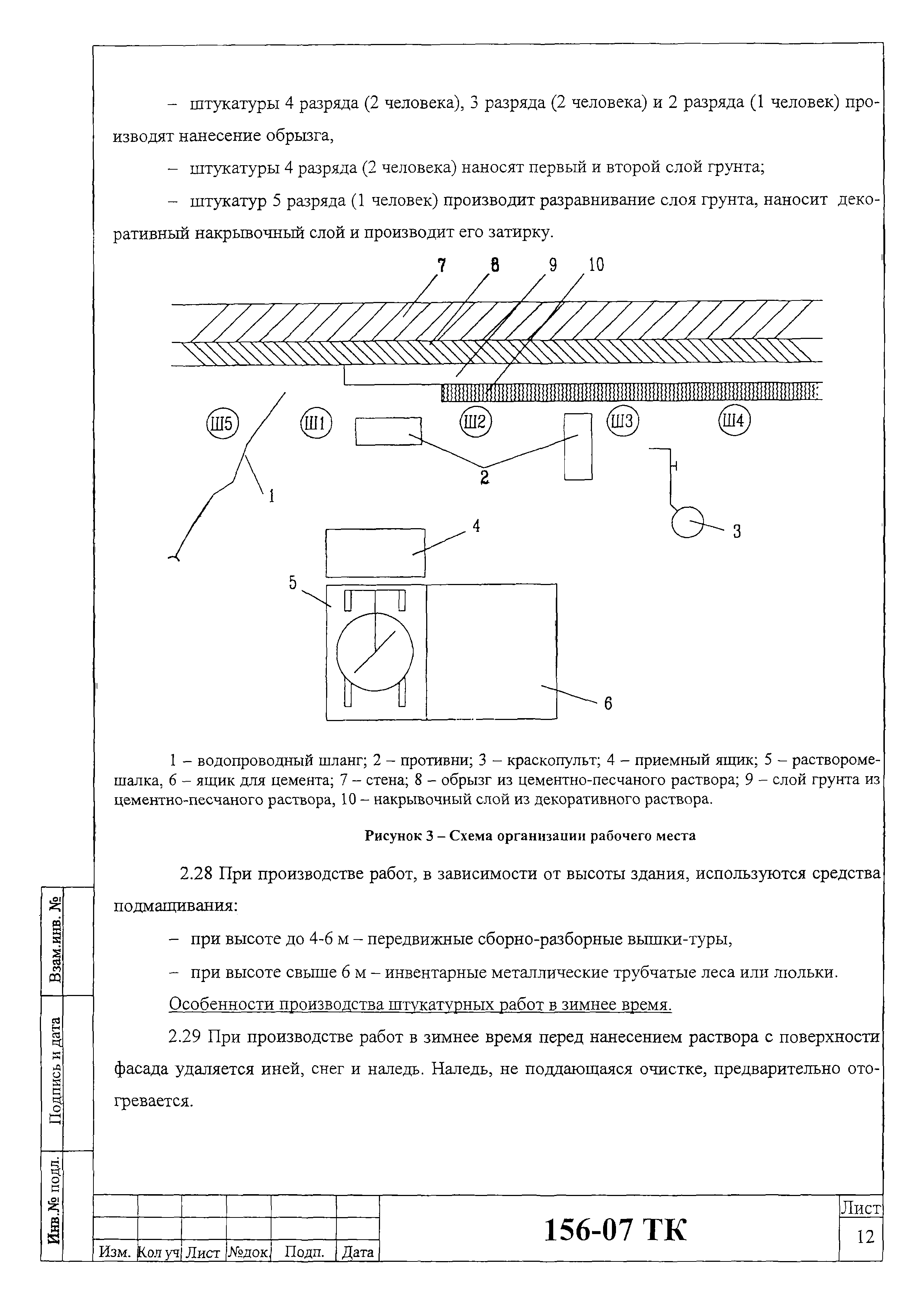 Технологическая карта 156-07 ТК