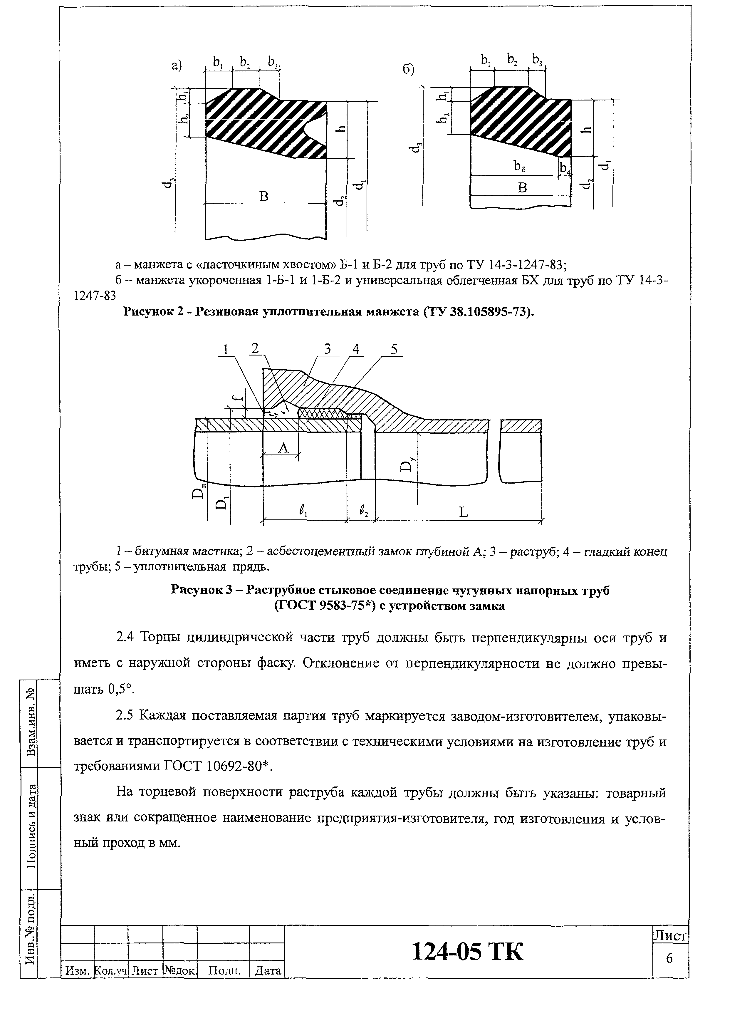 Технологическая карта 124-05 ТК