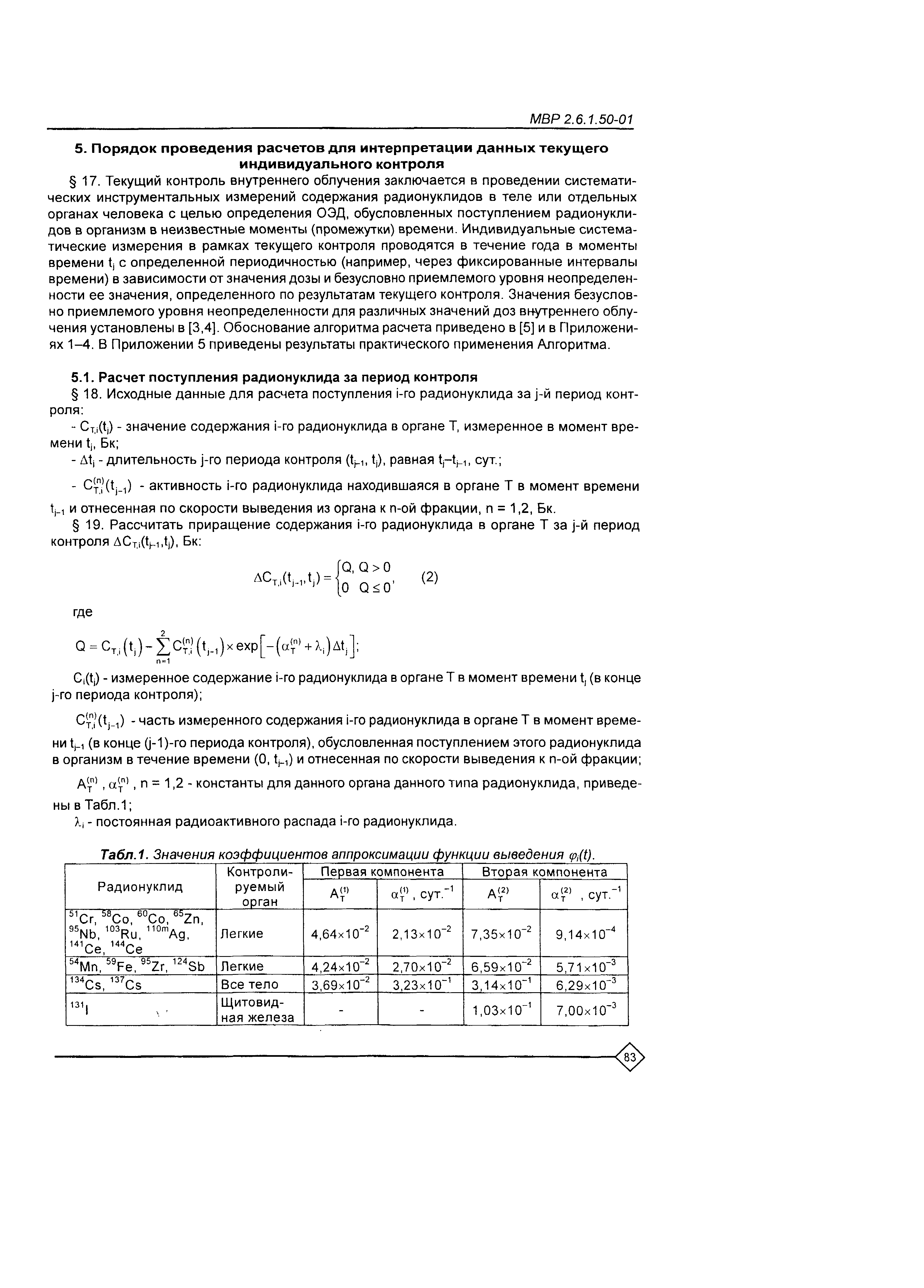 МВР 2.6.1.50-01