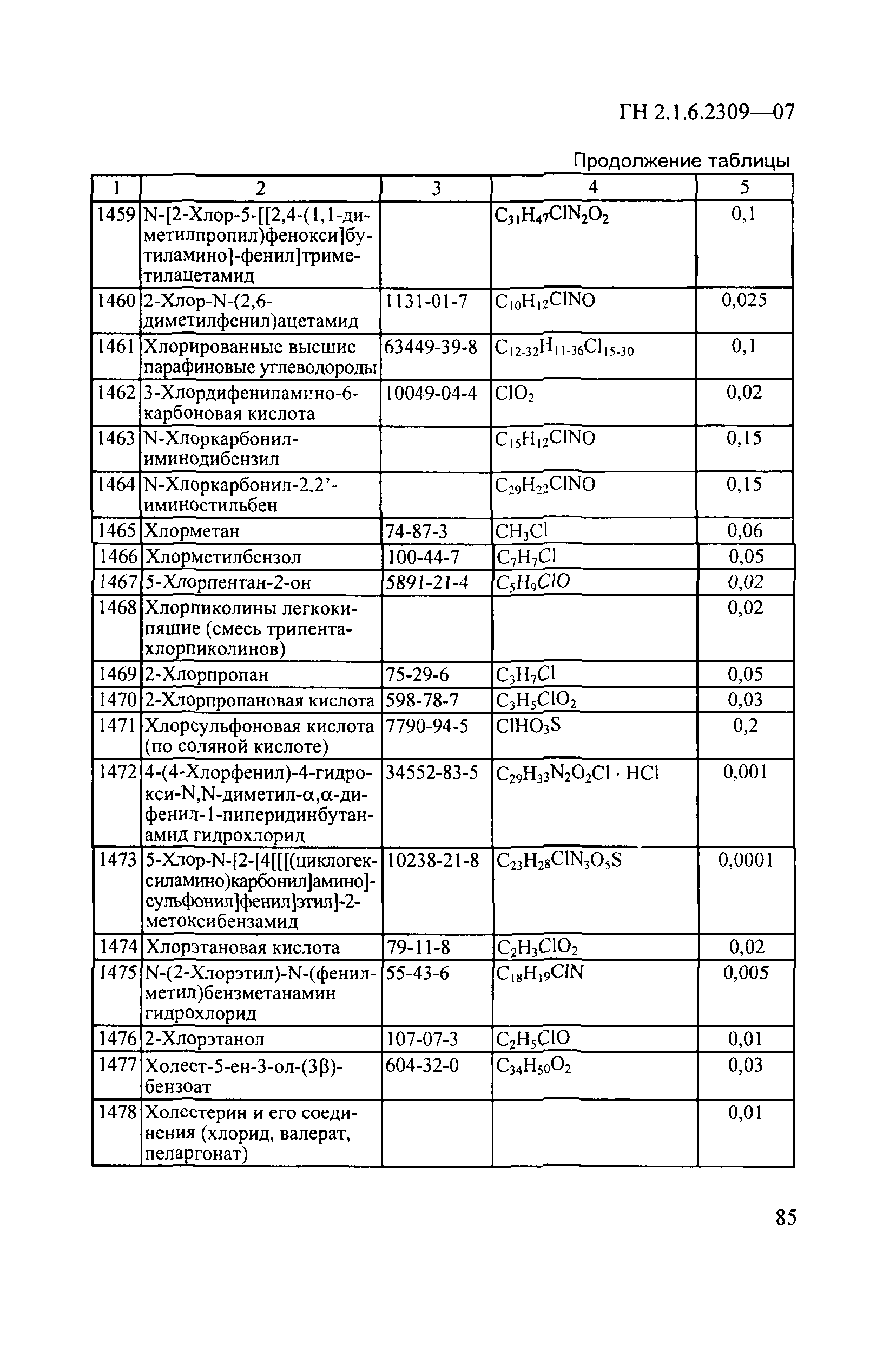 ГН 2.1.6.2309-07