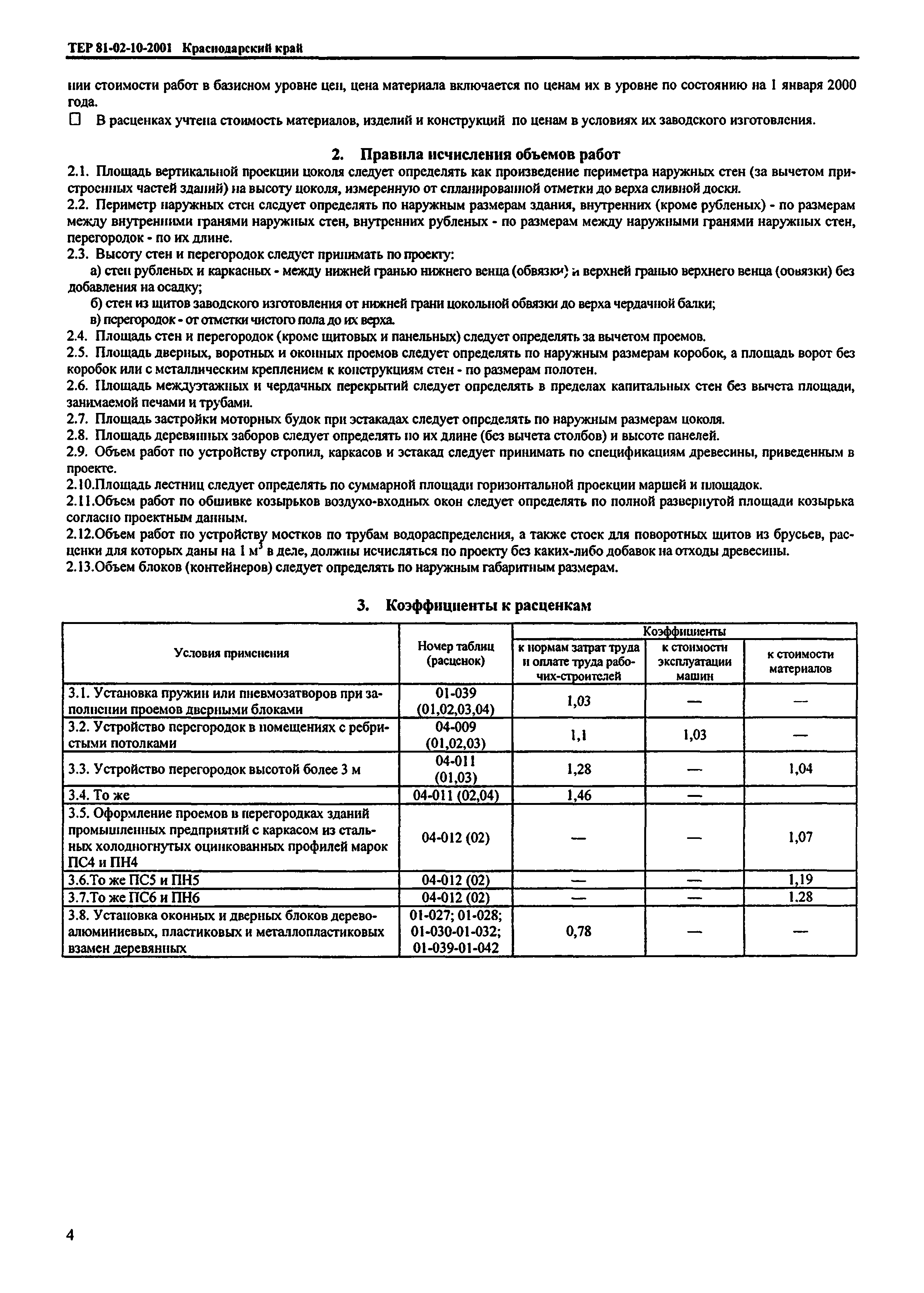 ТЕР Краснодарский край 2001-10