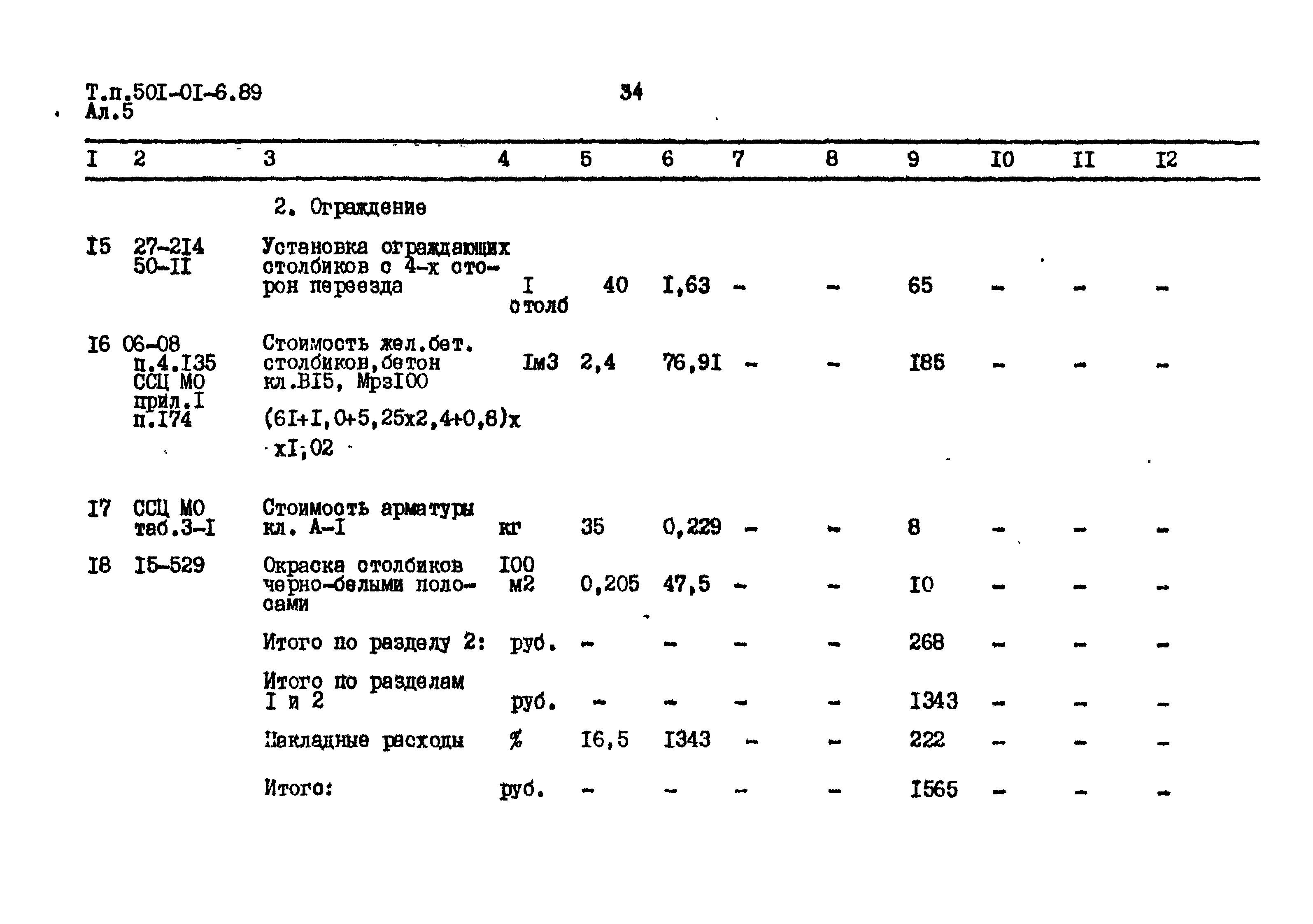 Типовые материалы для проектирования 501-01-6.89