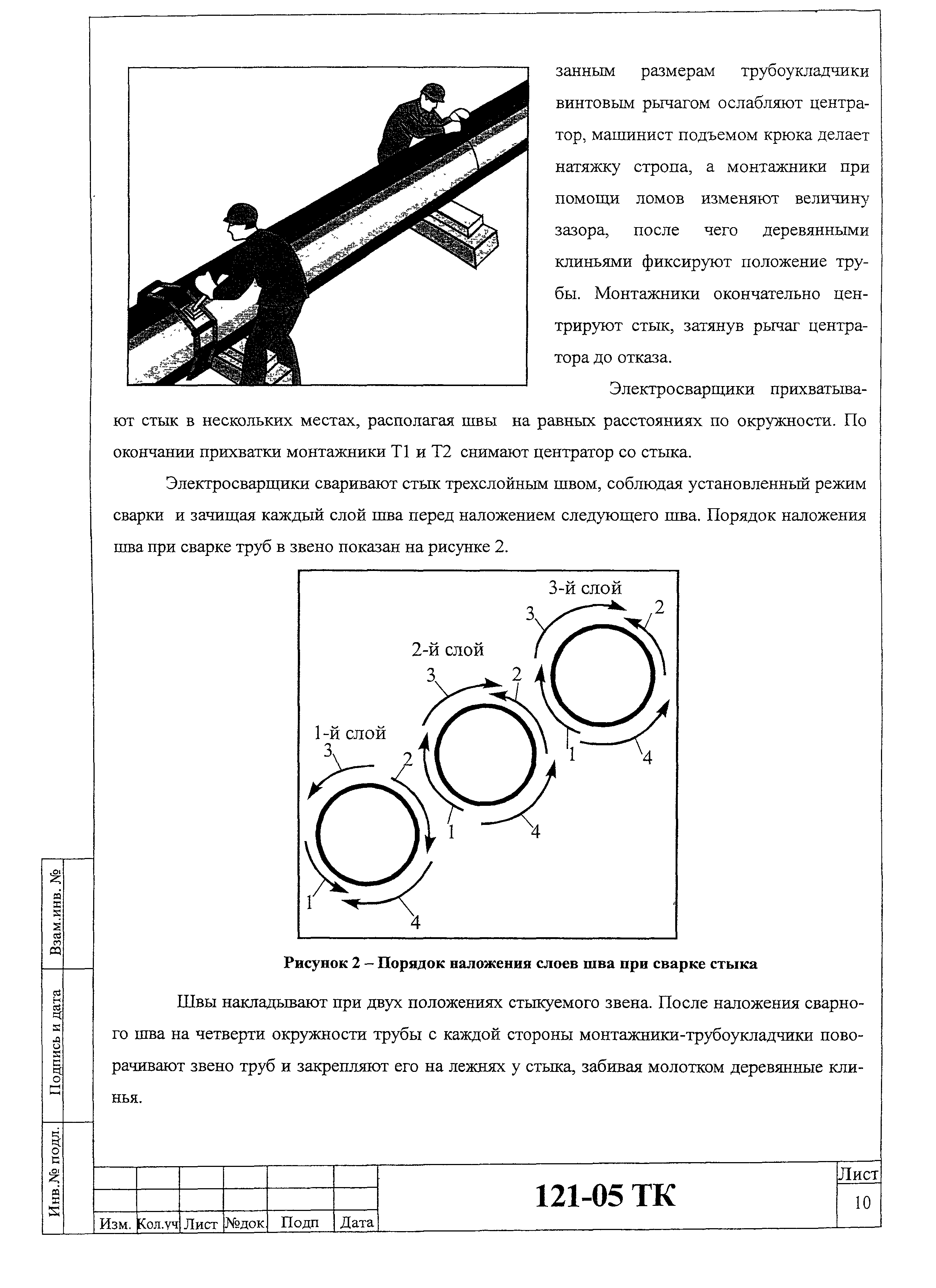 Технологическая карта 121-05 ТК