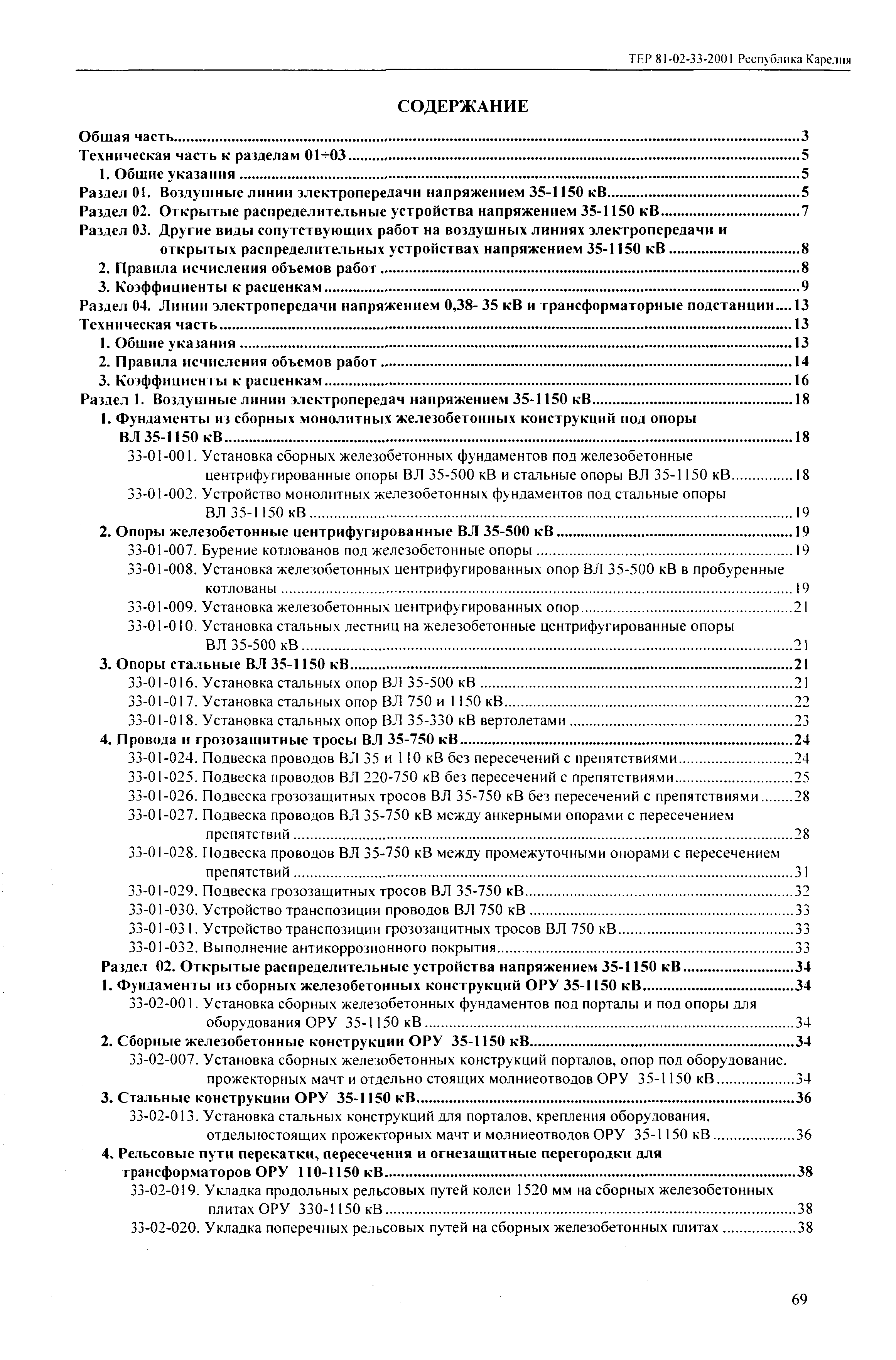 ТЕР Республика Карелия 2001-33