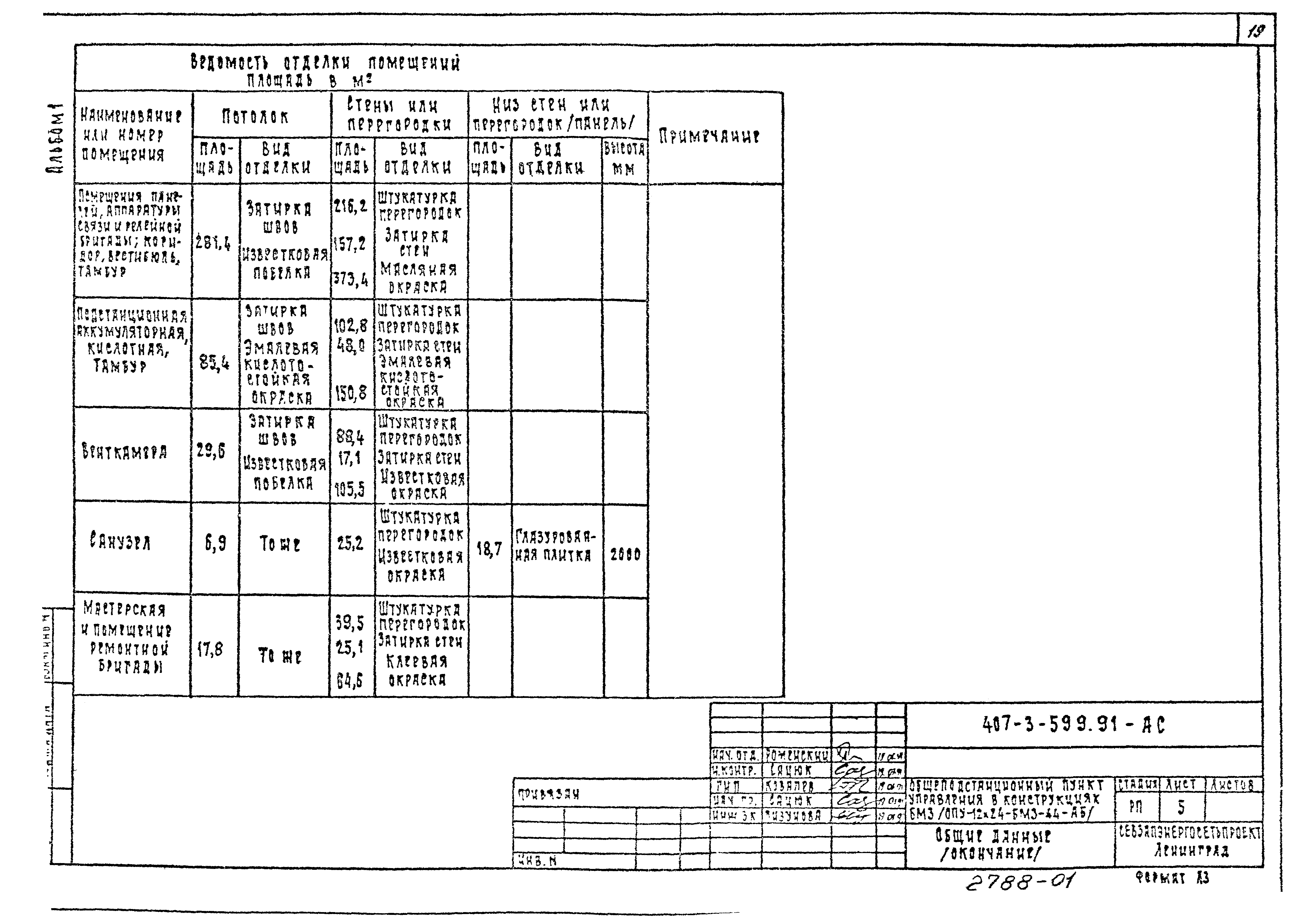 Типовой проект 407-3-599.91