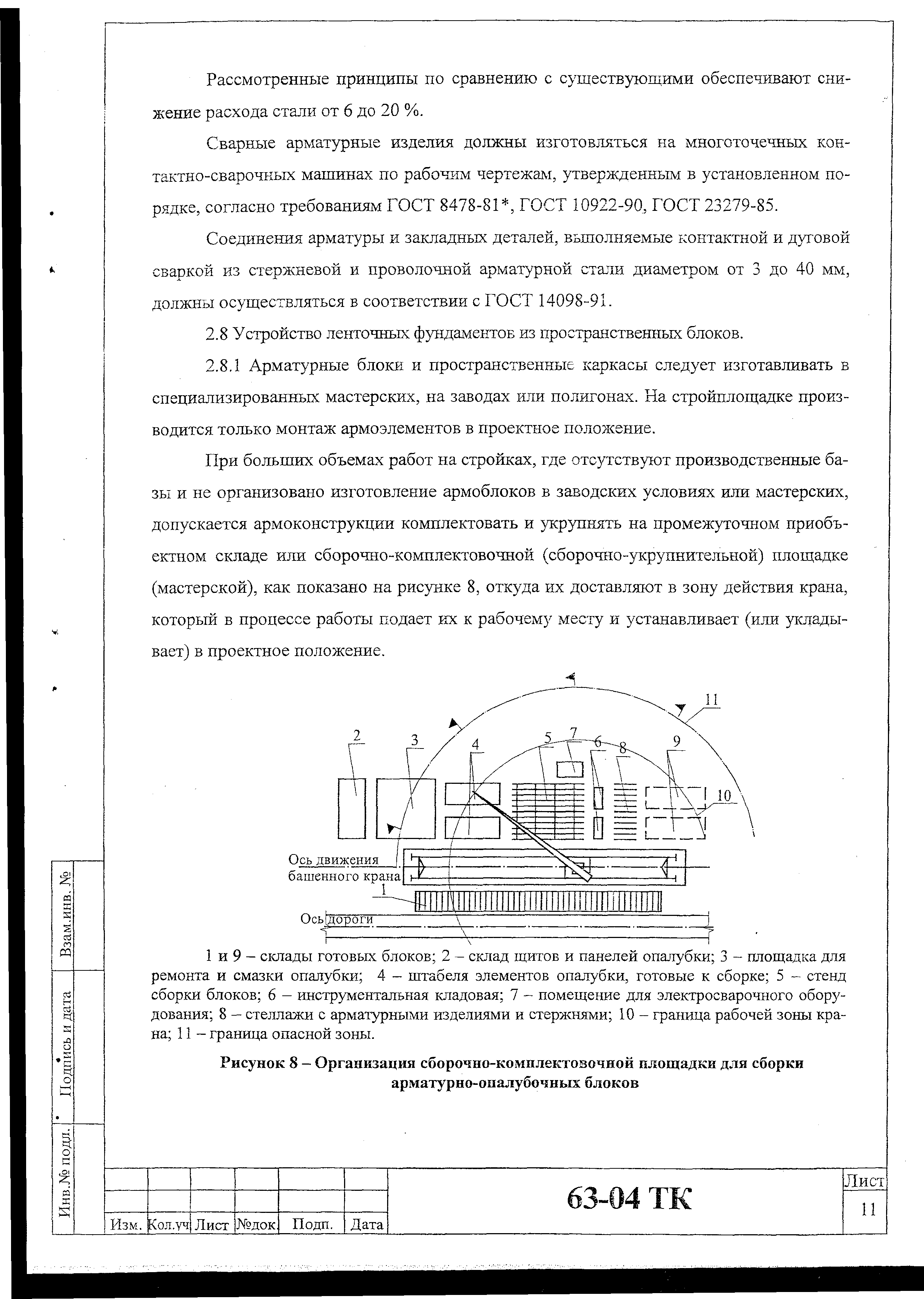 Технологическая карта 63-04 ТК