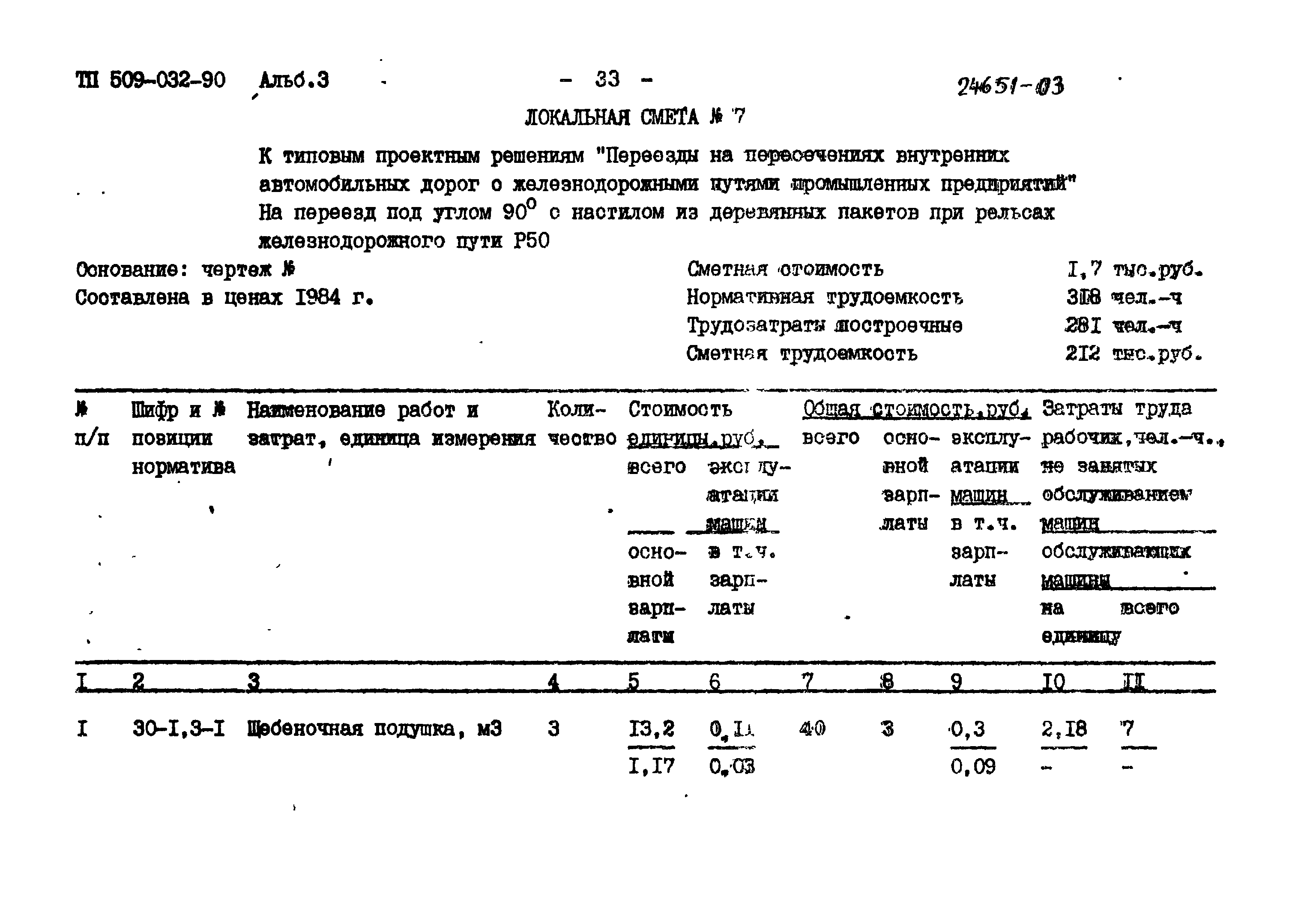 Типовые проектные решения 509-032.90