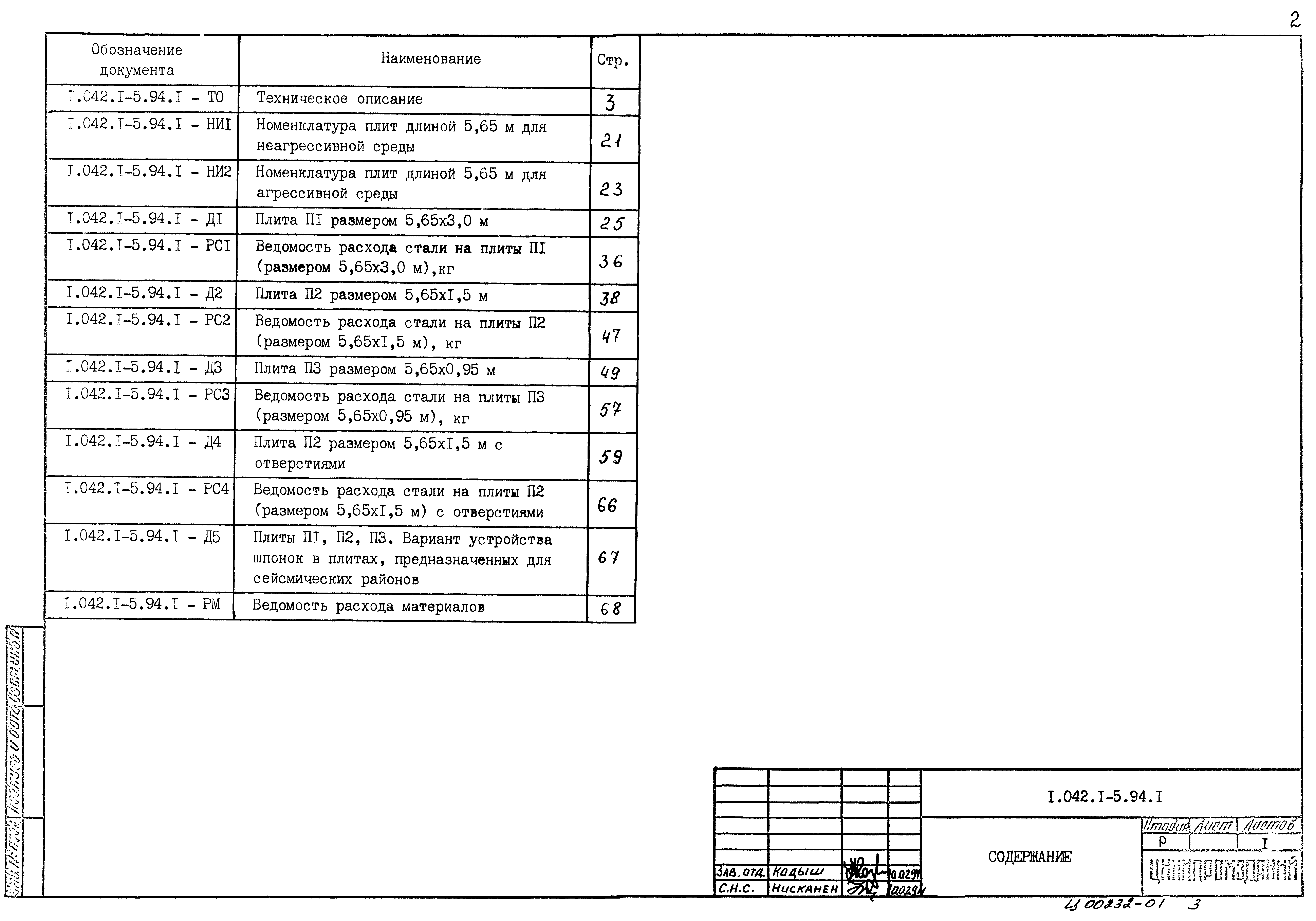 Серия 1.042.1-5.94