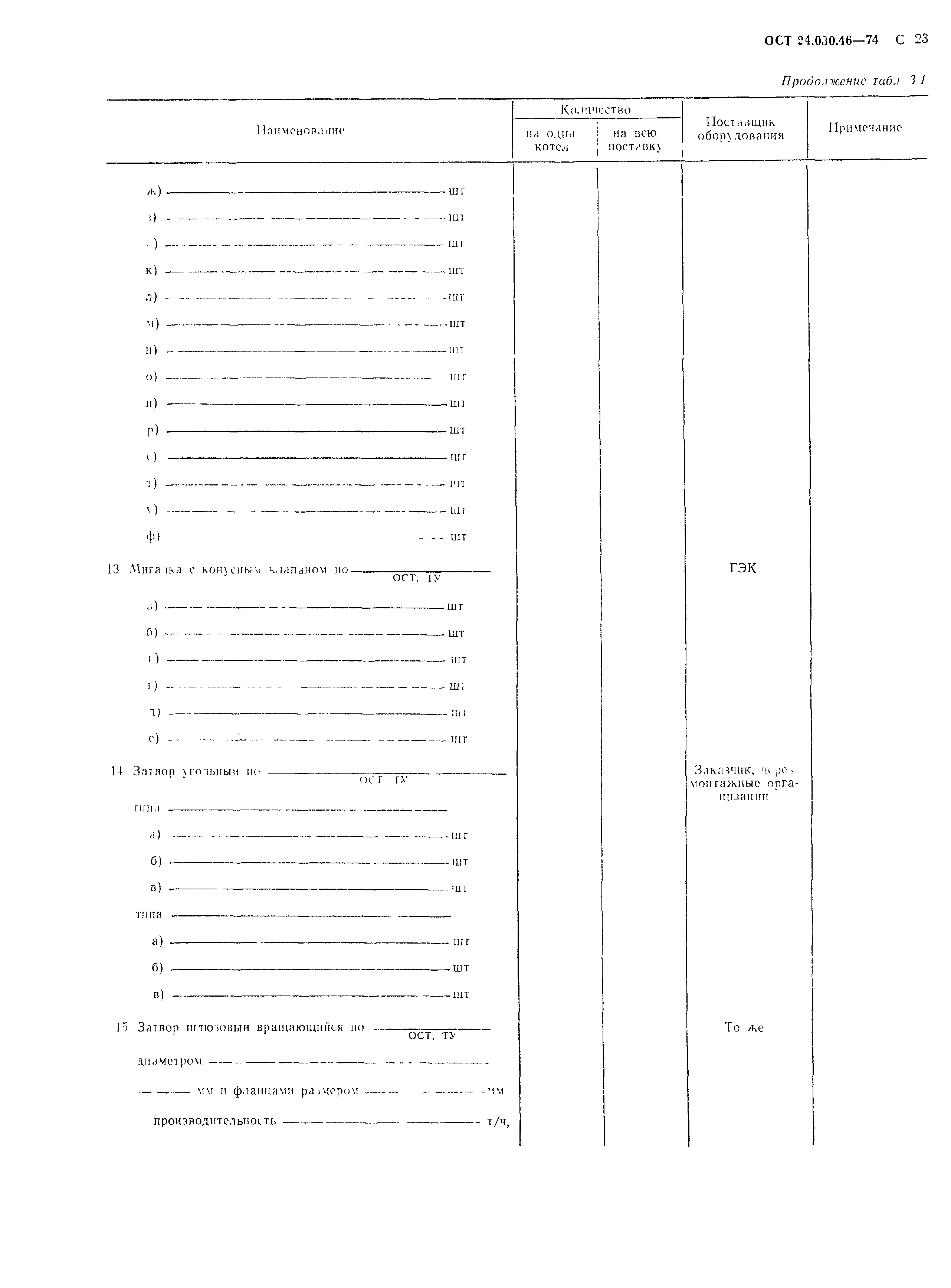 ОСТ 24.030.46-74