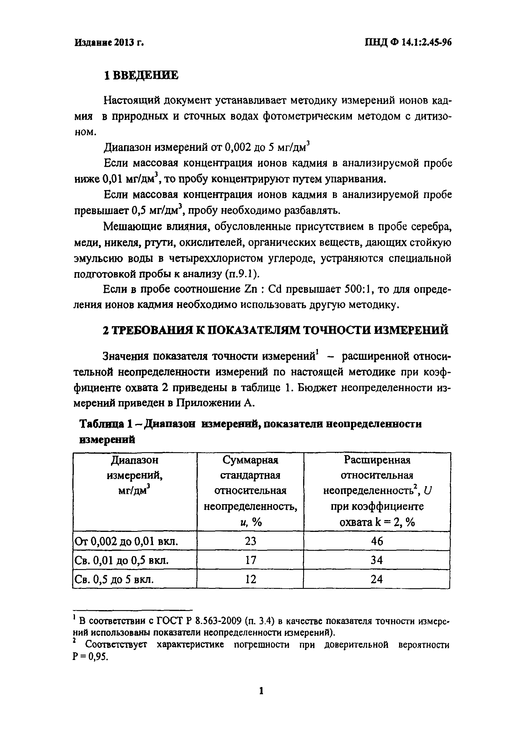 ПНД Ф 14.1:2.45-96