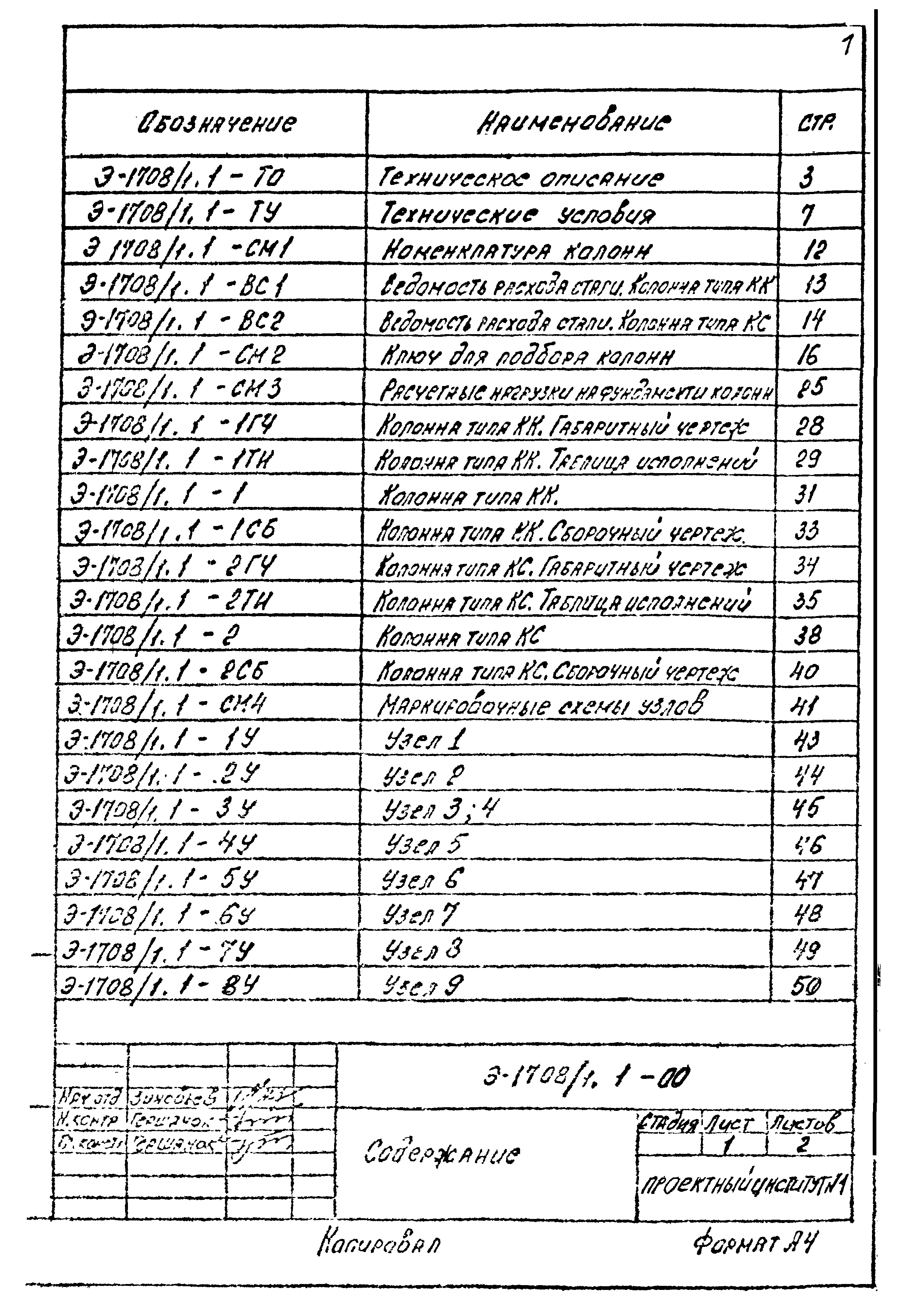 Шифр Э-1708/1