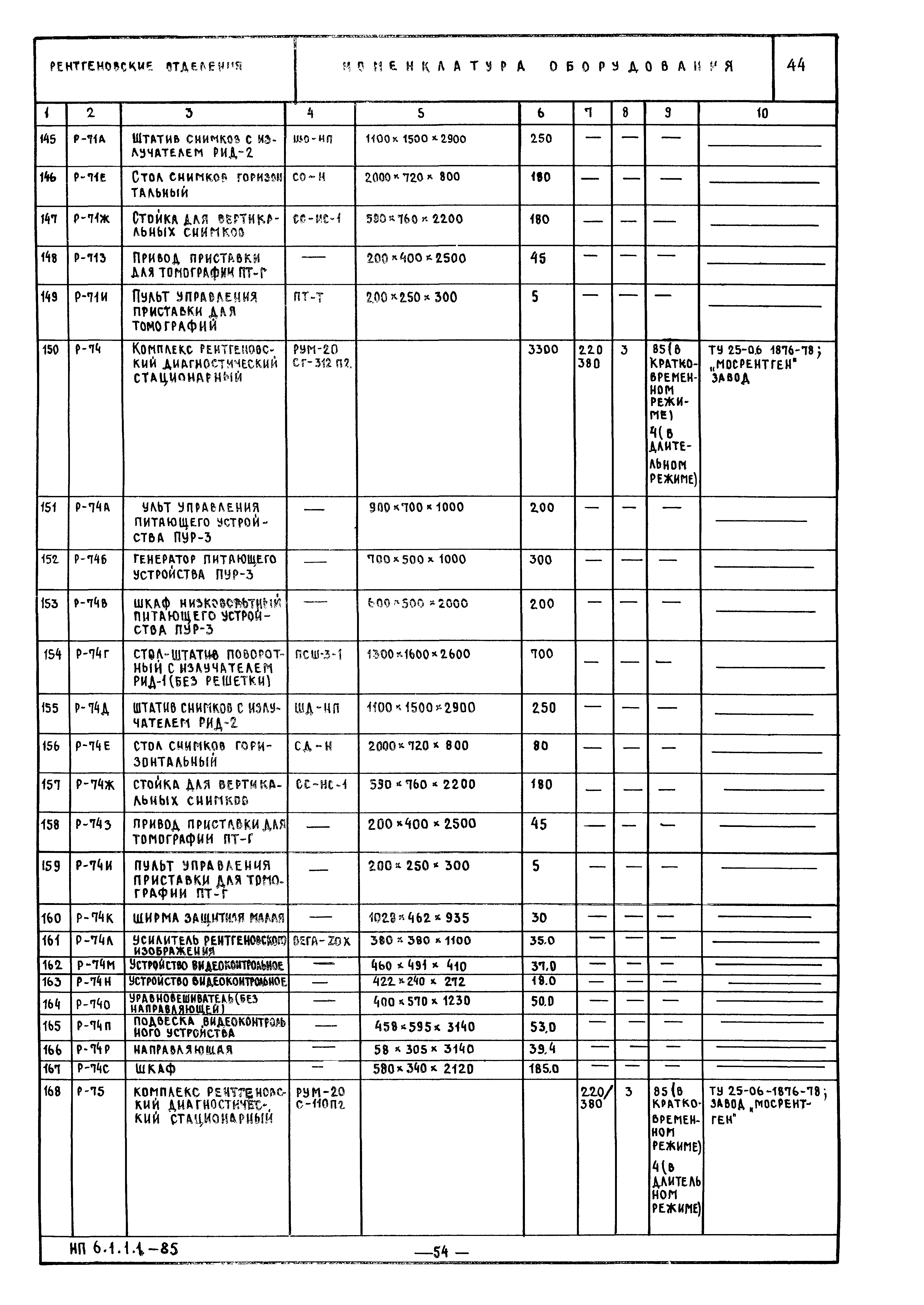 НП 6.1.1.1-85