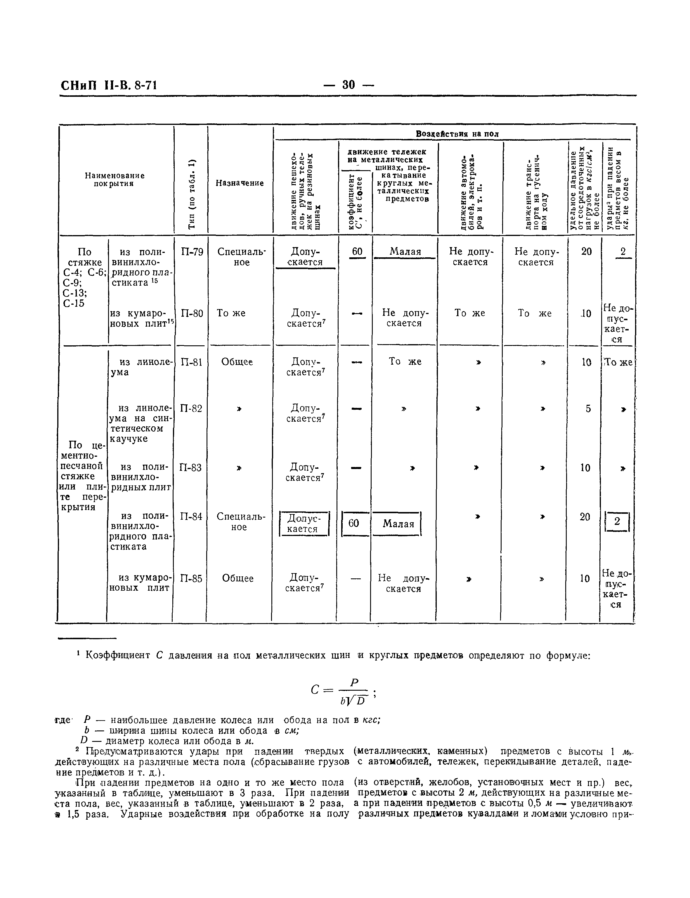 СНиП II-В.8-71