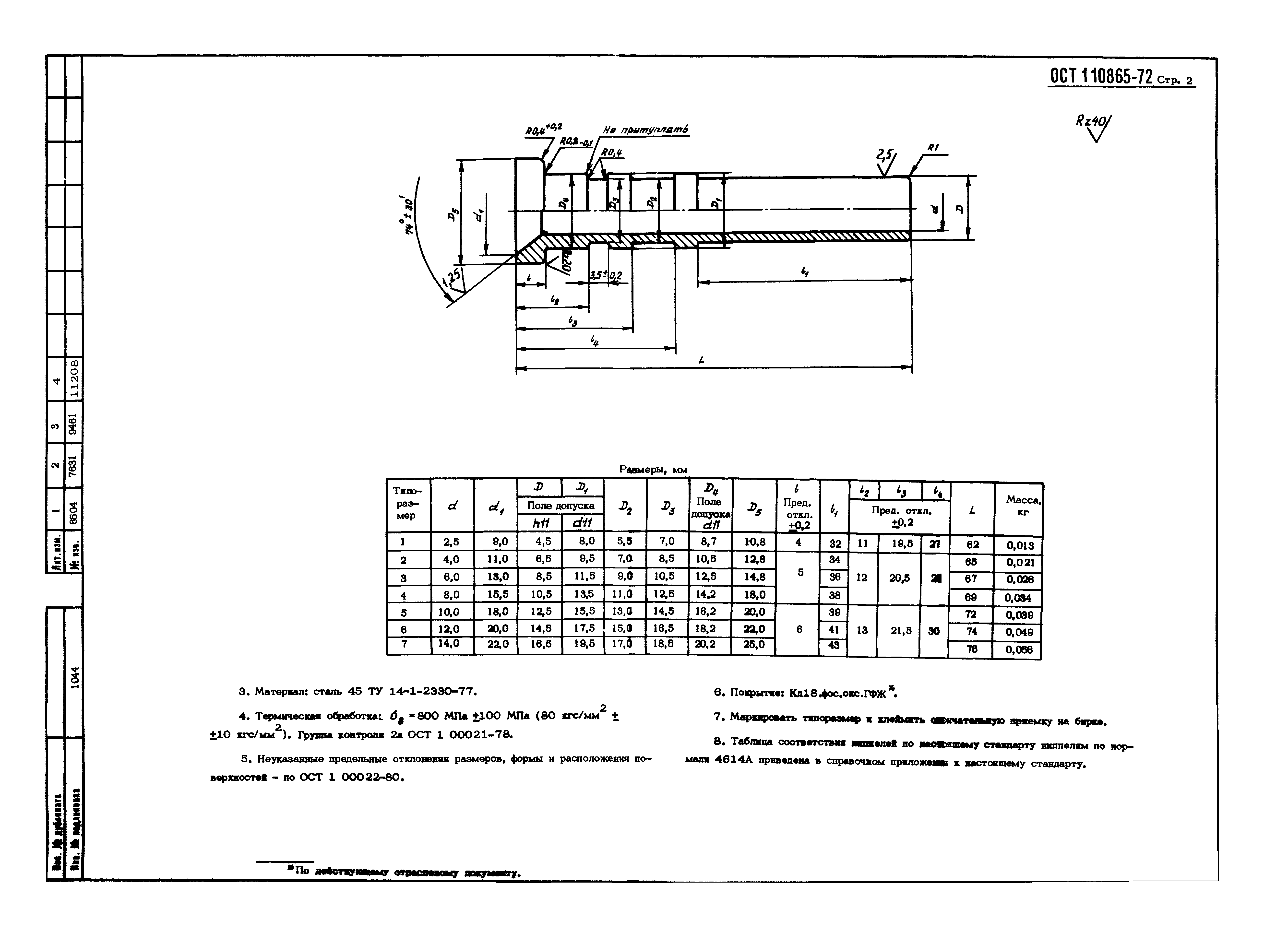 ОСТ 1 10865-72