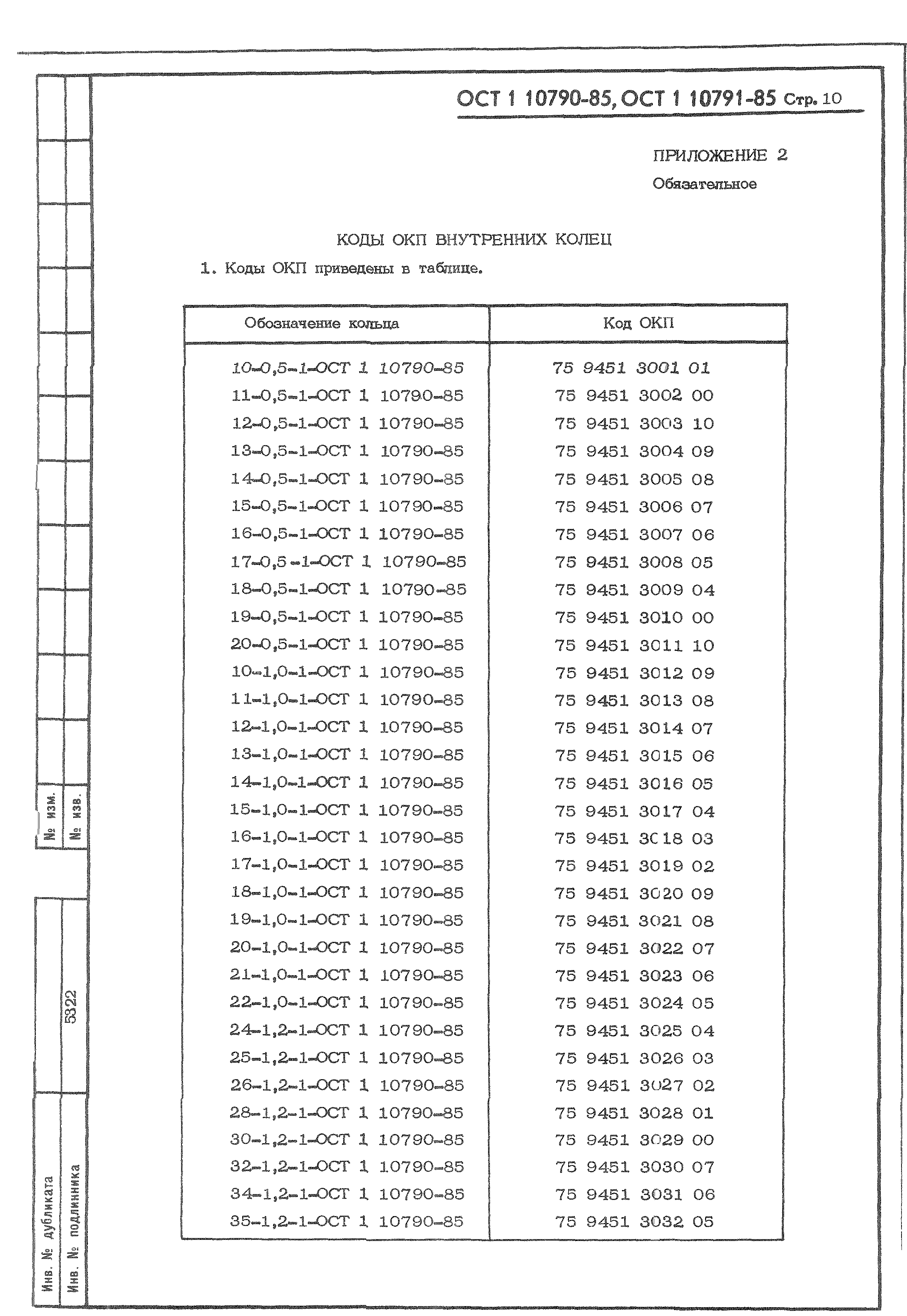 ОСТ 1 10790-85