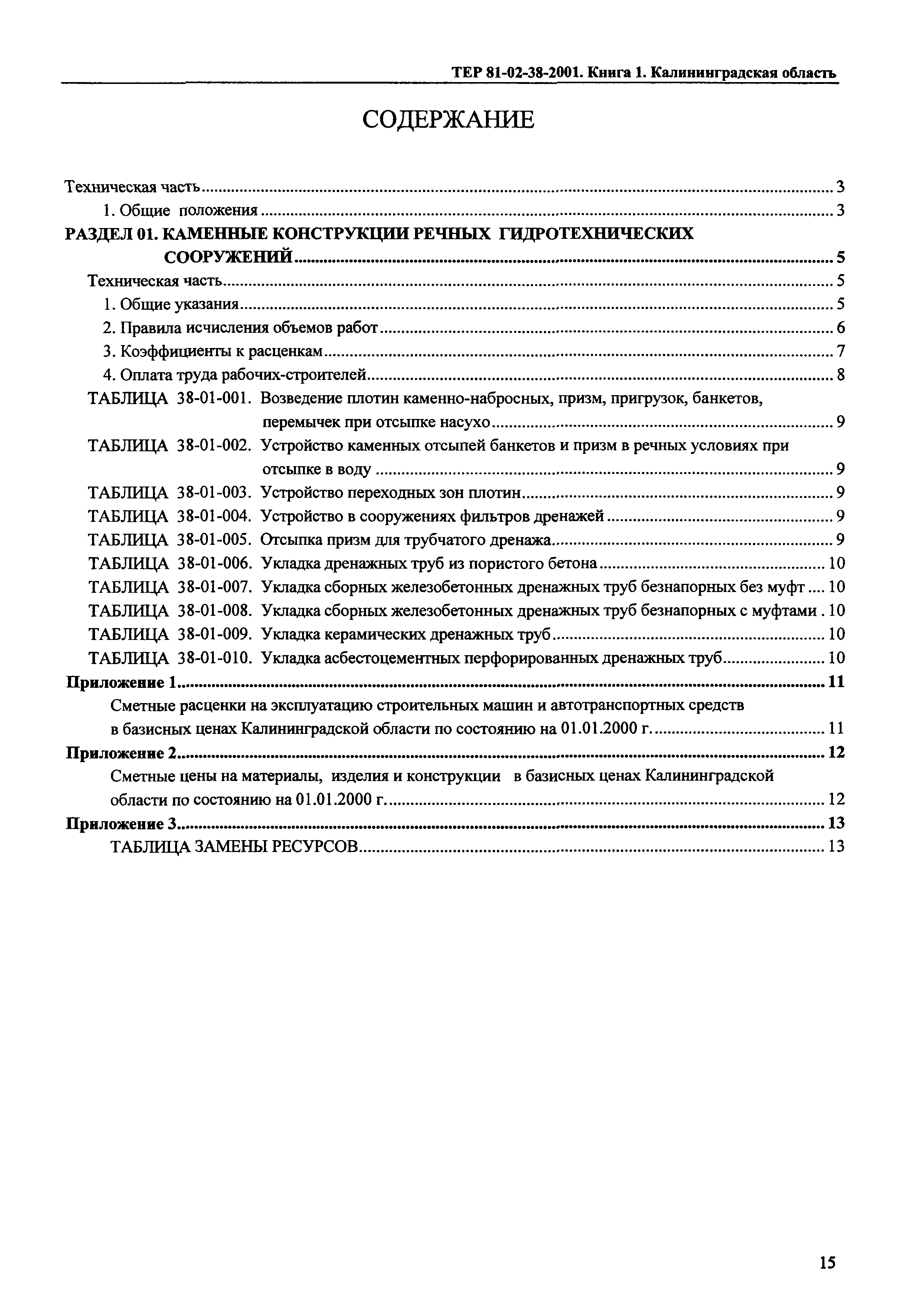 ТЕР Калининградская область 2001-38