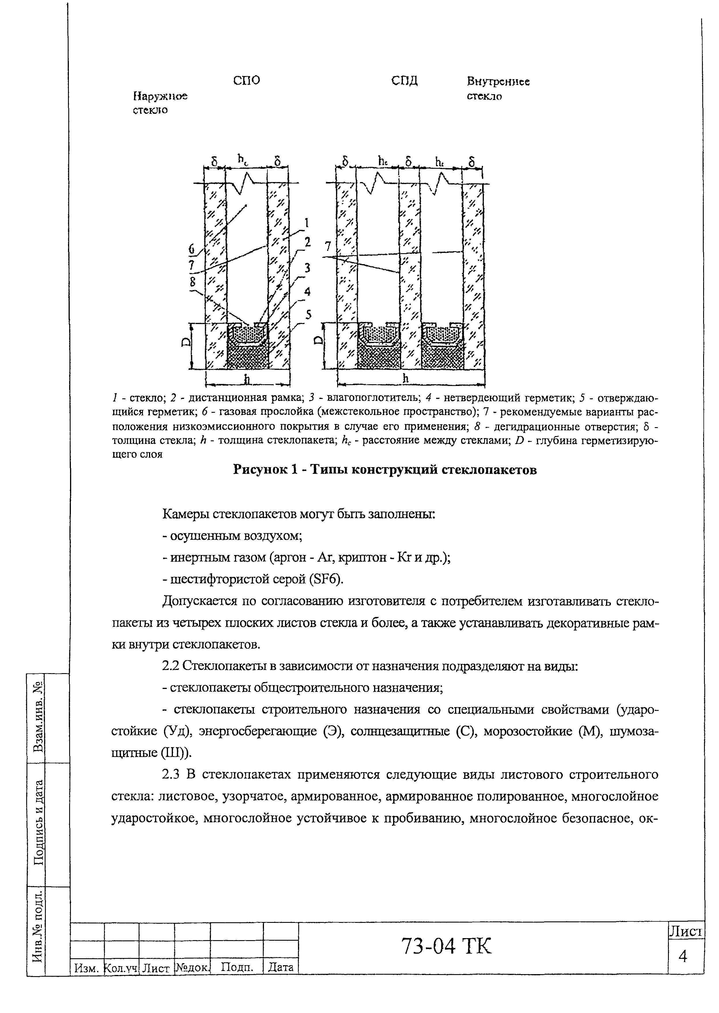 Технологическая карта 73-04 ТК