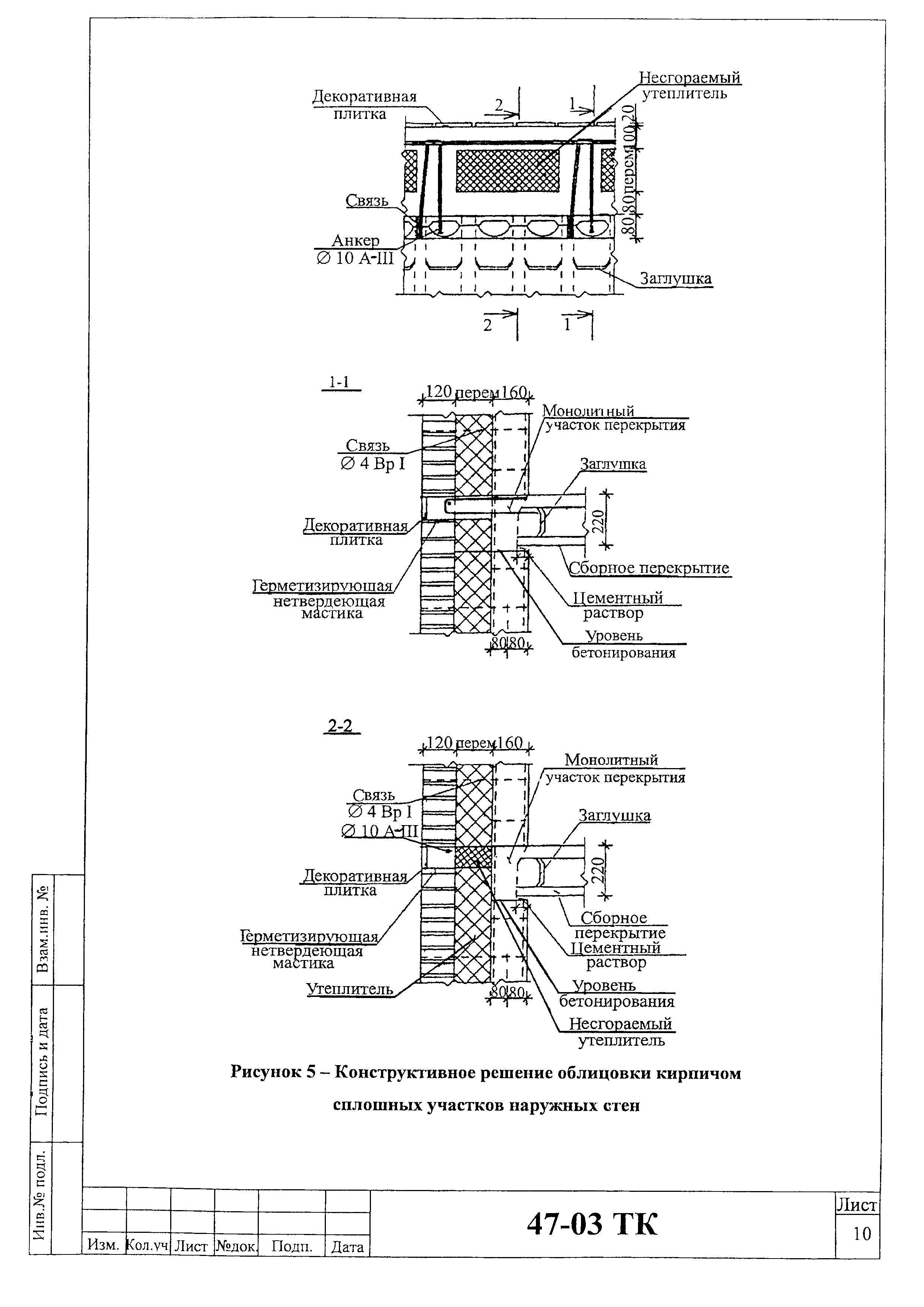 Технологическая карта 47-03 ТК