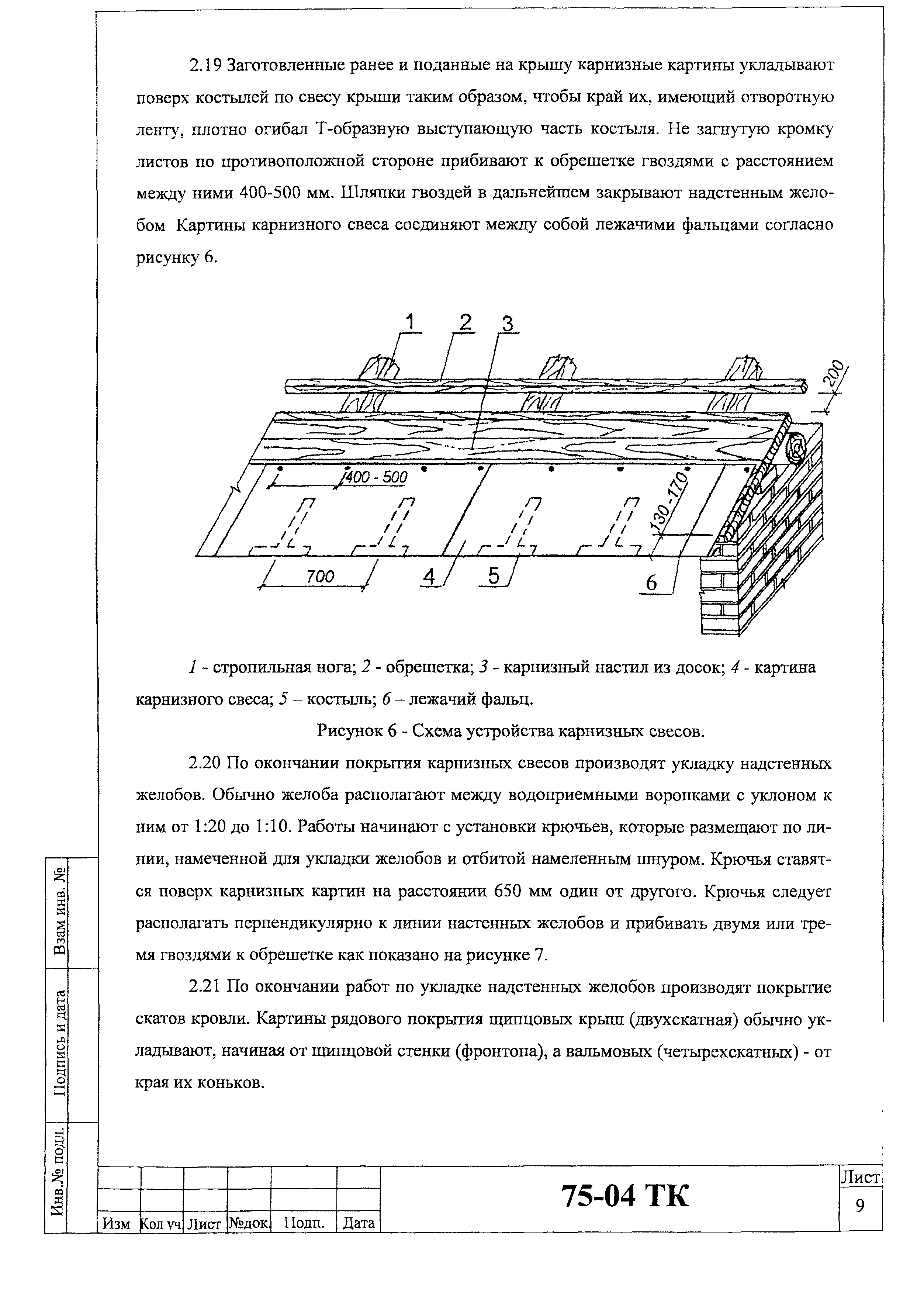 Технологическая карта 75-04 ТК