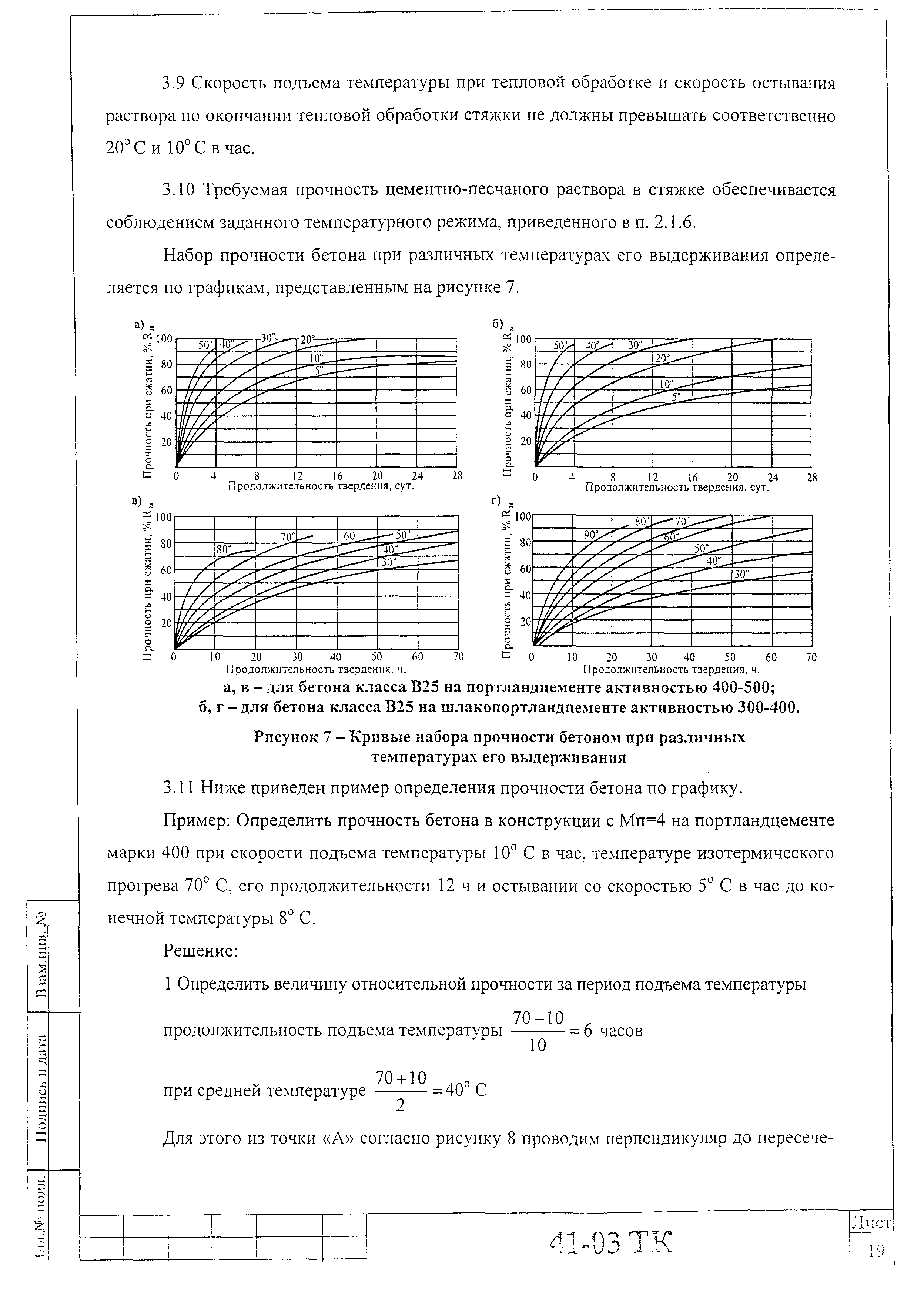 Технологическая карта 41-03 ТК