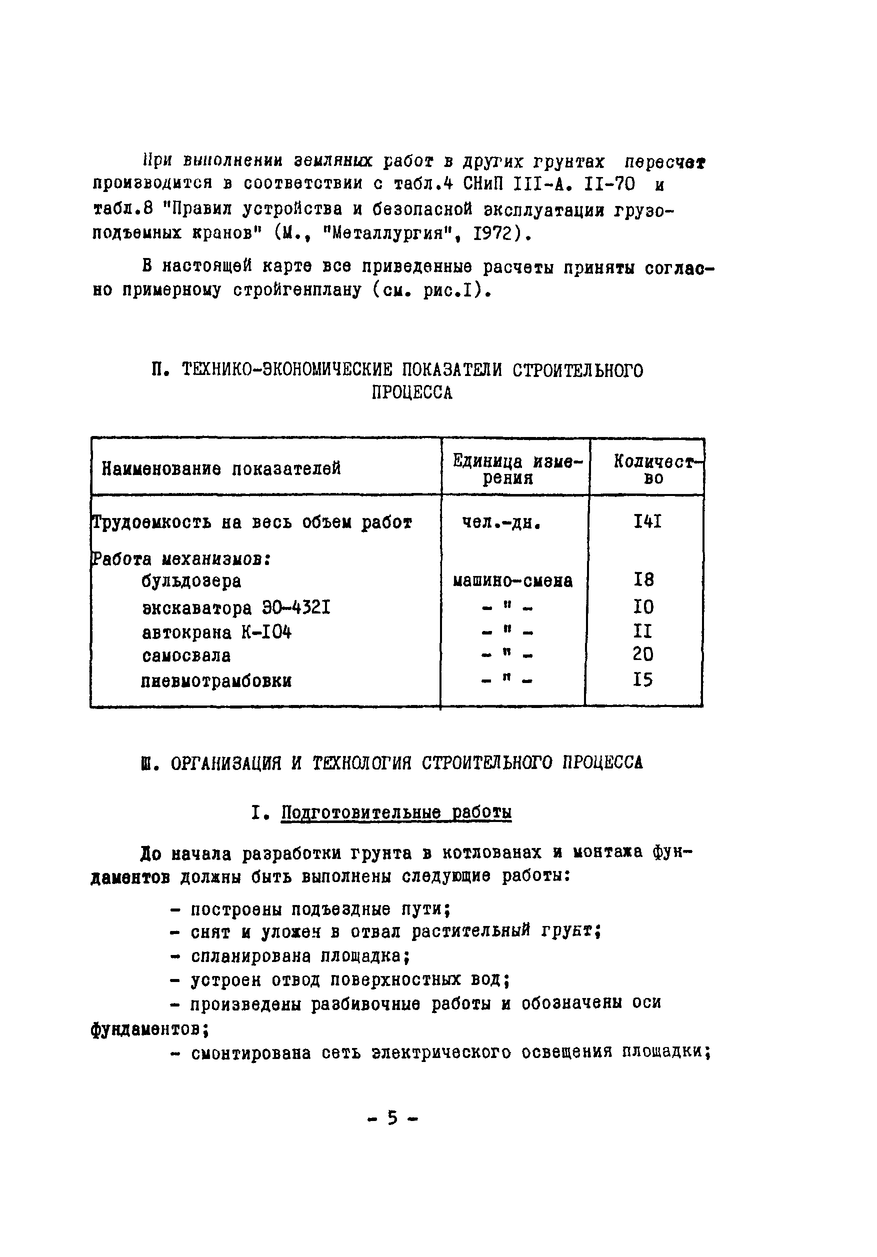 Технологическая карта 