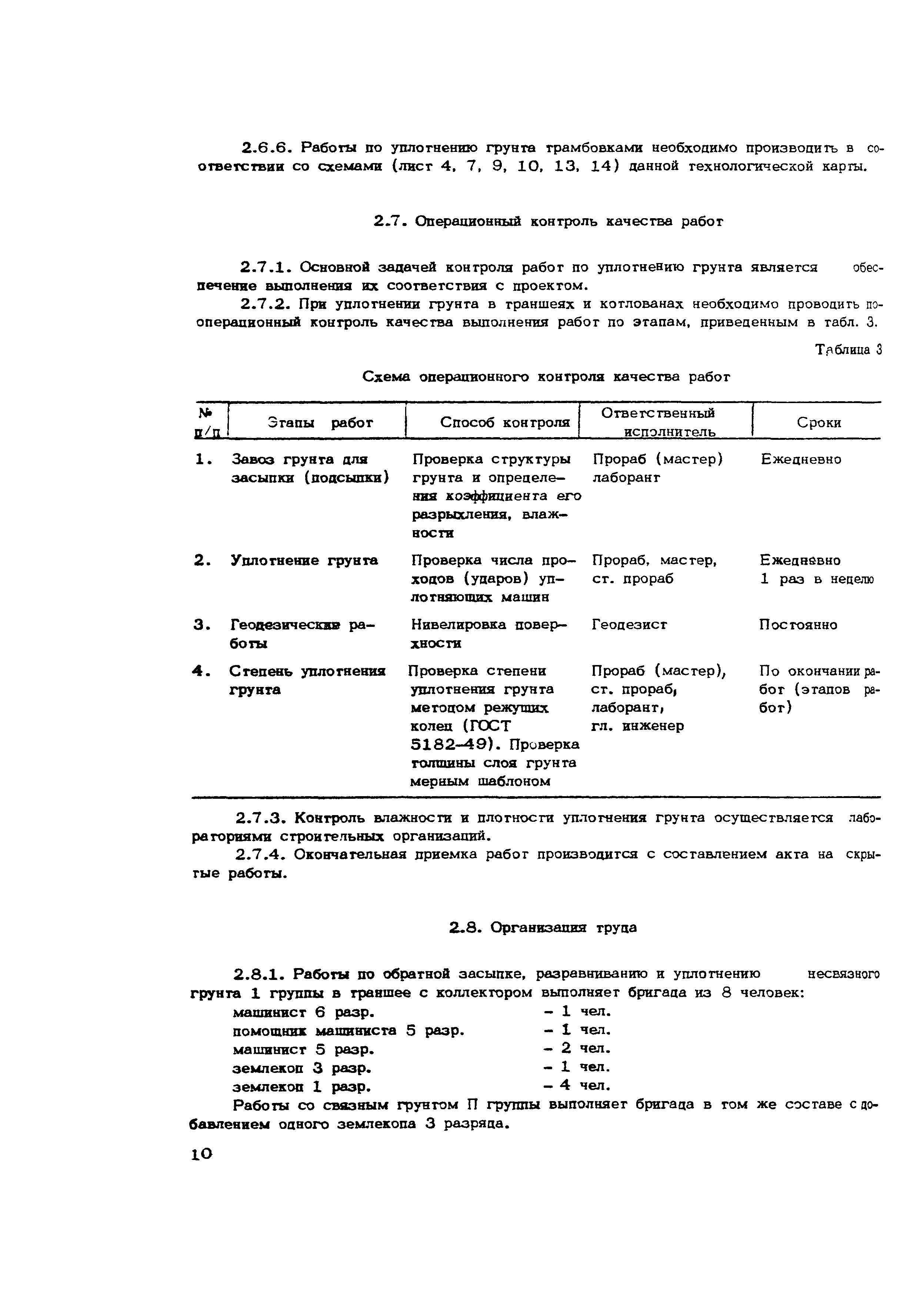 Технологическая карта 