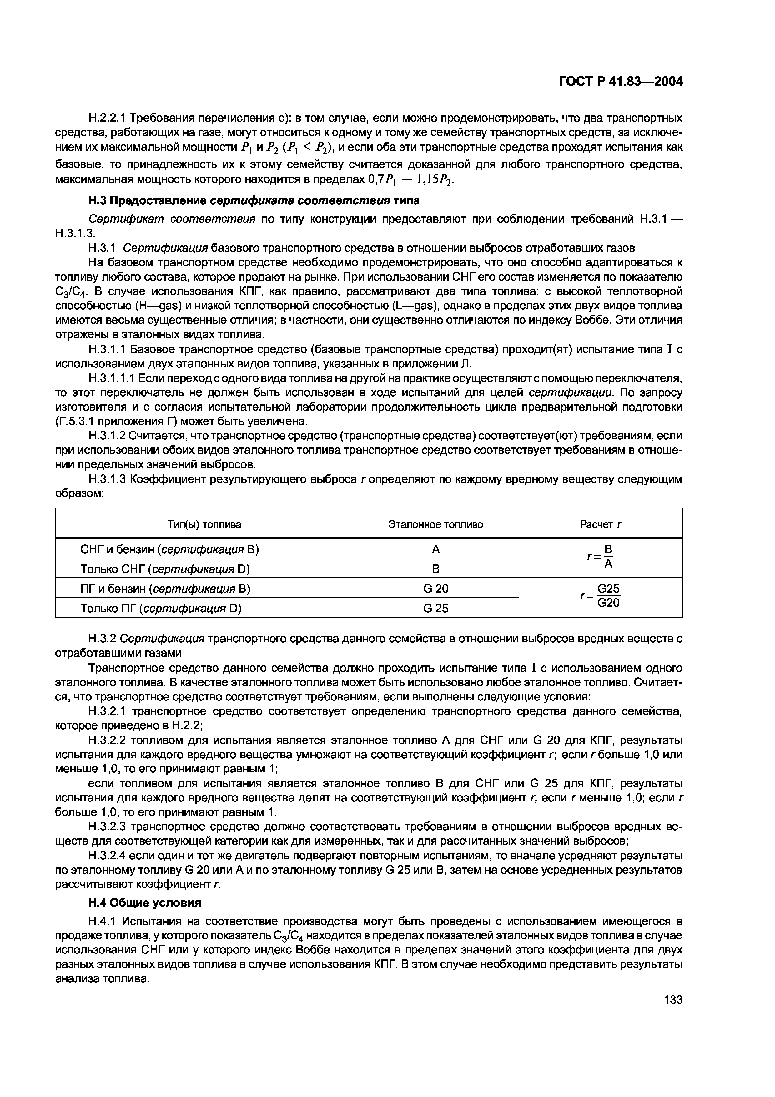 ГОСТ Р 41.83-2004