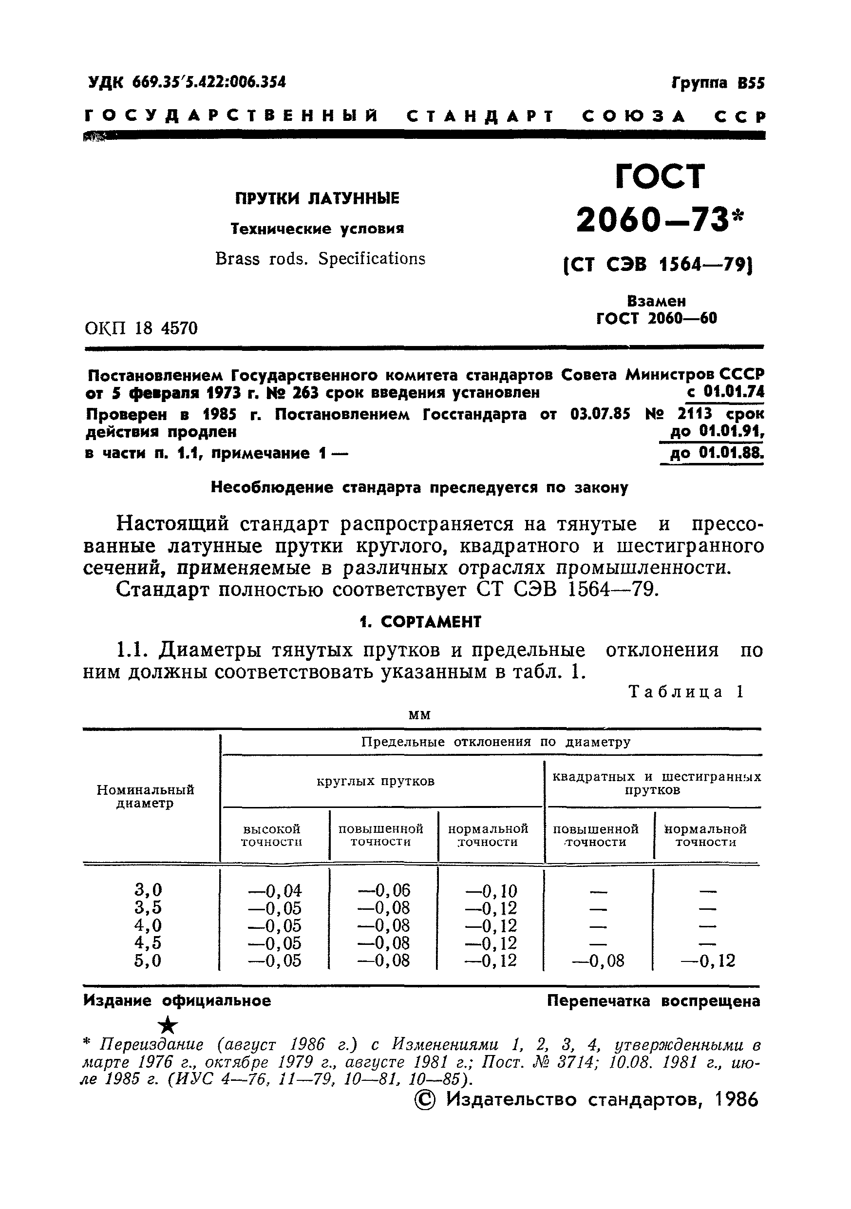 ГОСТ 2060-73