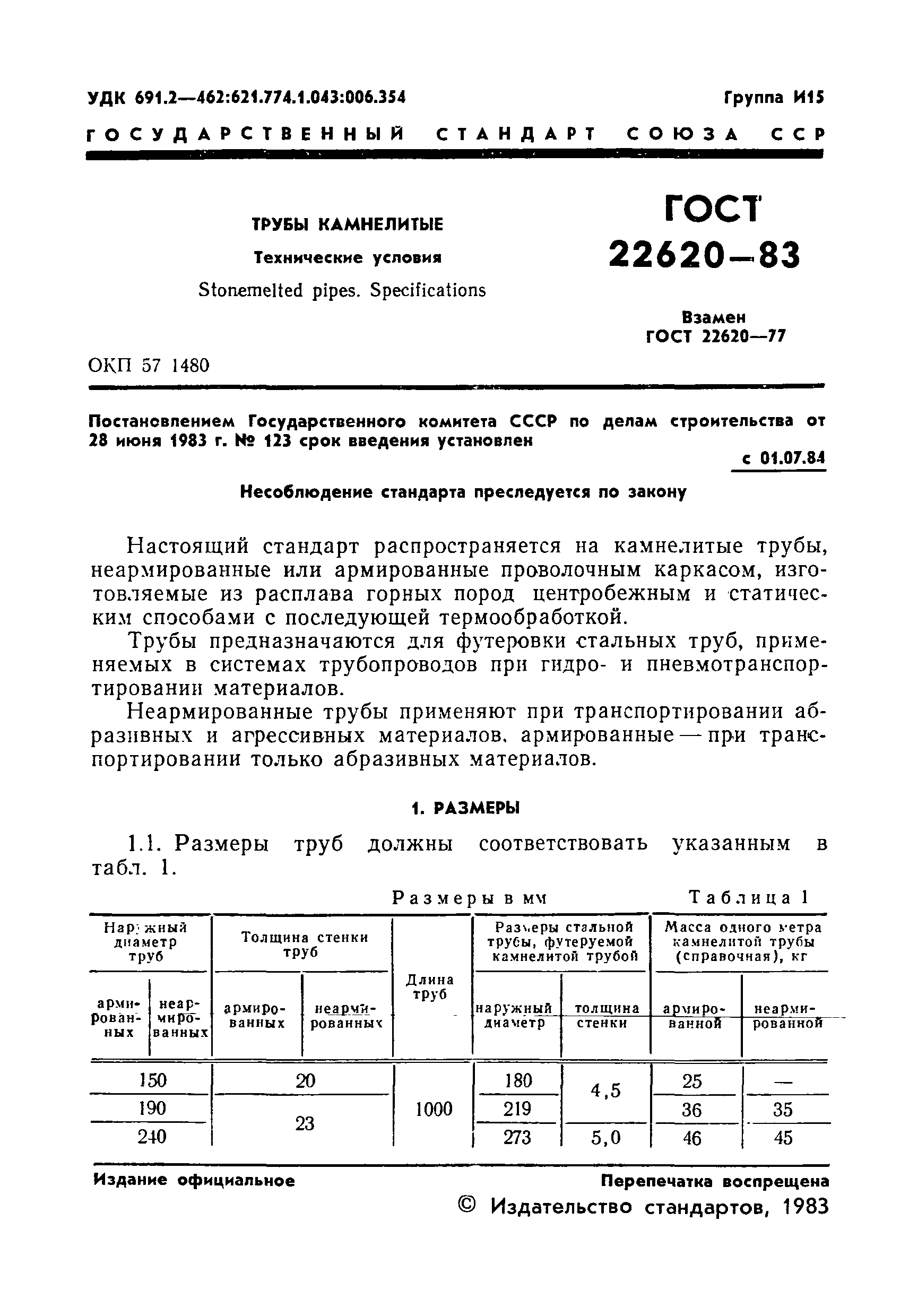 ГОСТ 22620-83