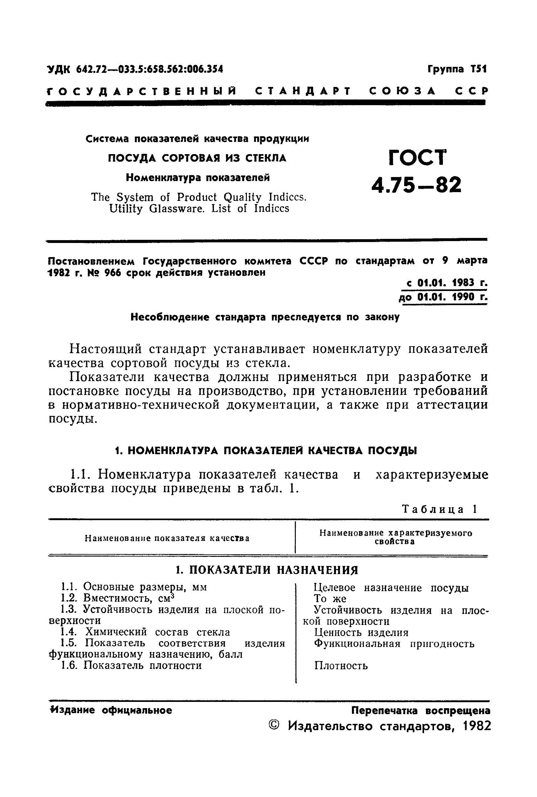 ГОСТ 4.75-82