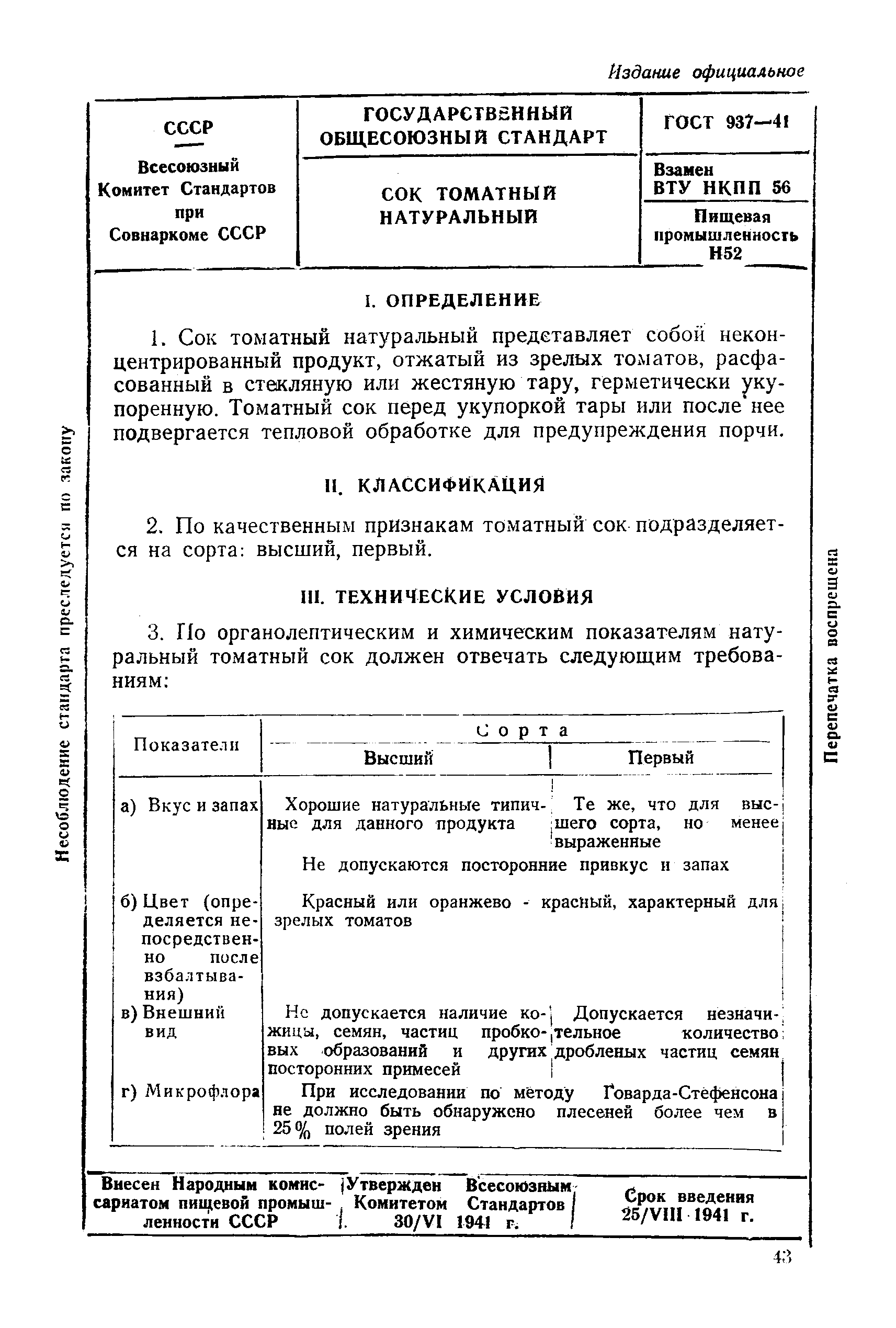 ГОСТ 937-41