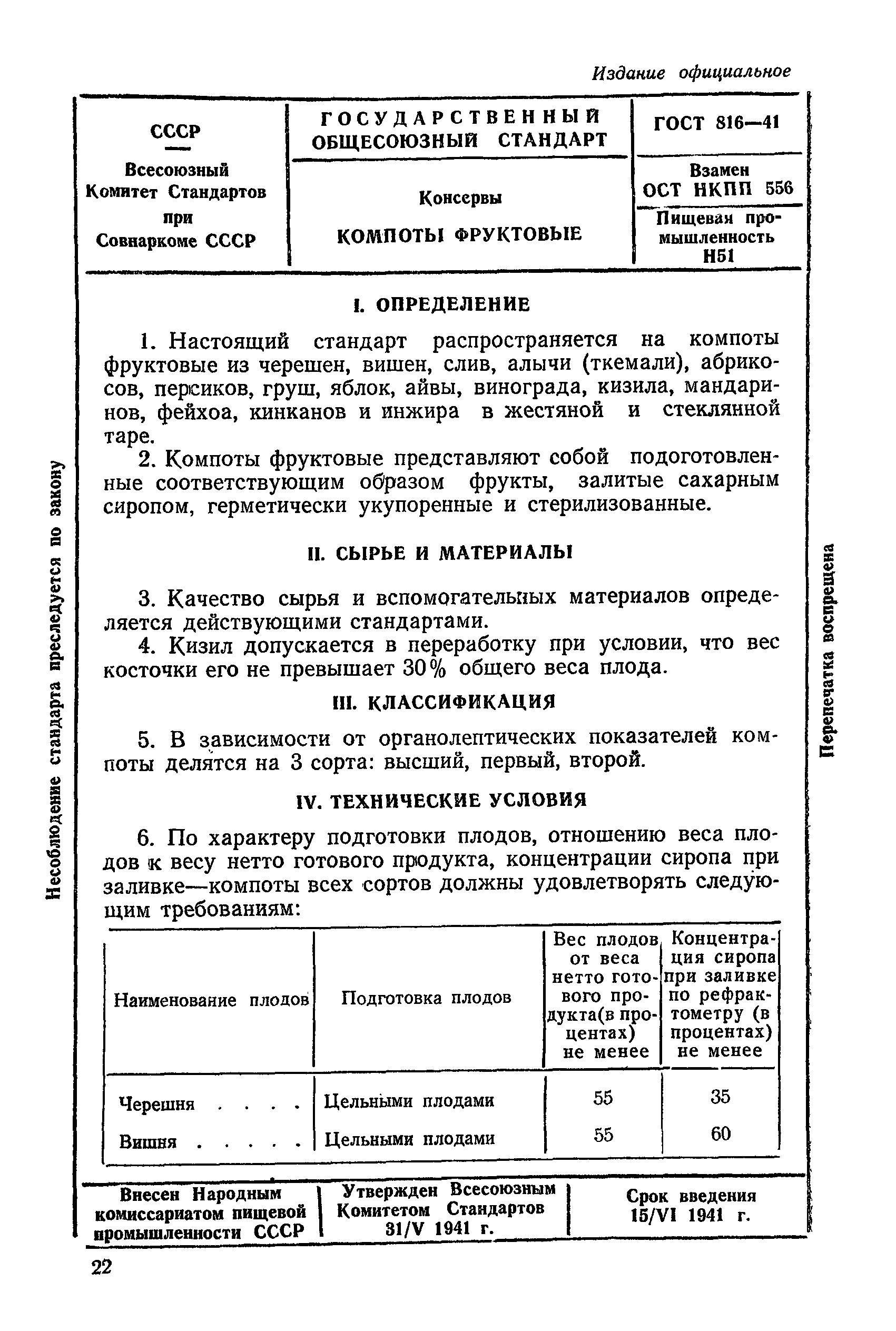 ГОСТ 816-41